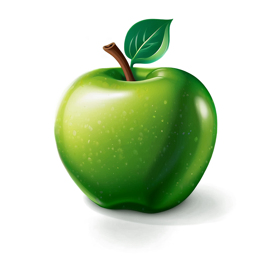 Download Cartoon Green Apple Png Oxb59