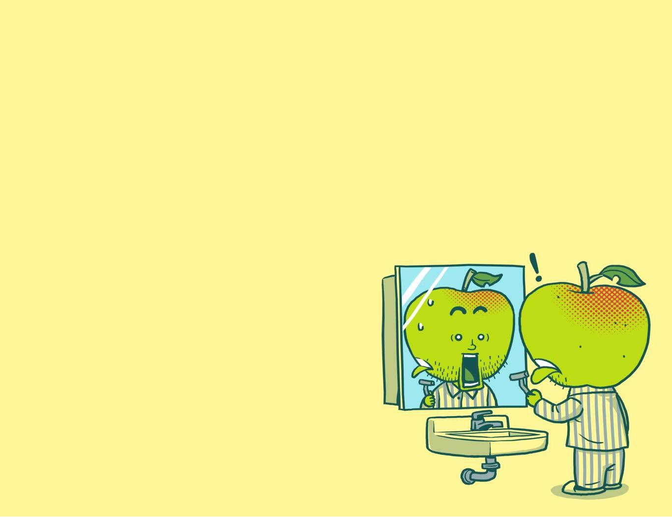 Funny Apple Reflection