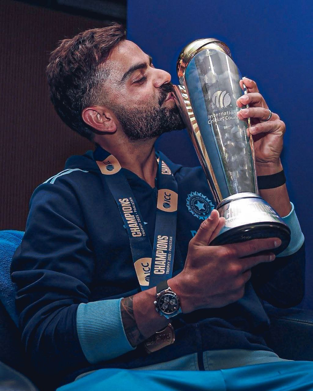 All celebration wallpaper and winning moments of ICC Champions Trophy 2025 Finals!