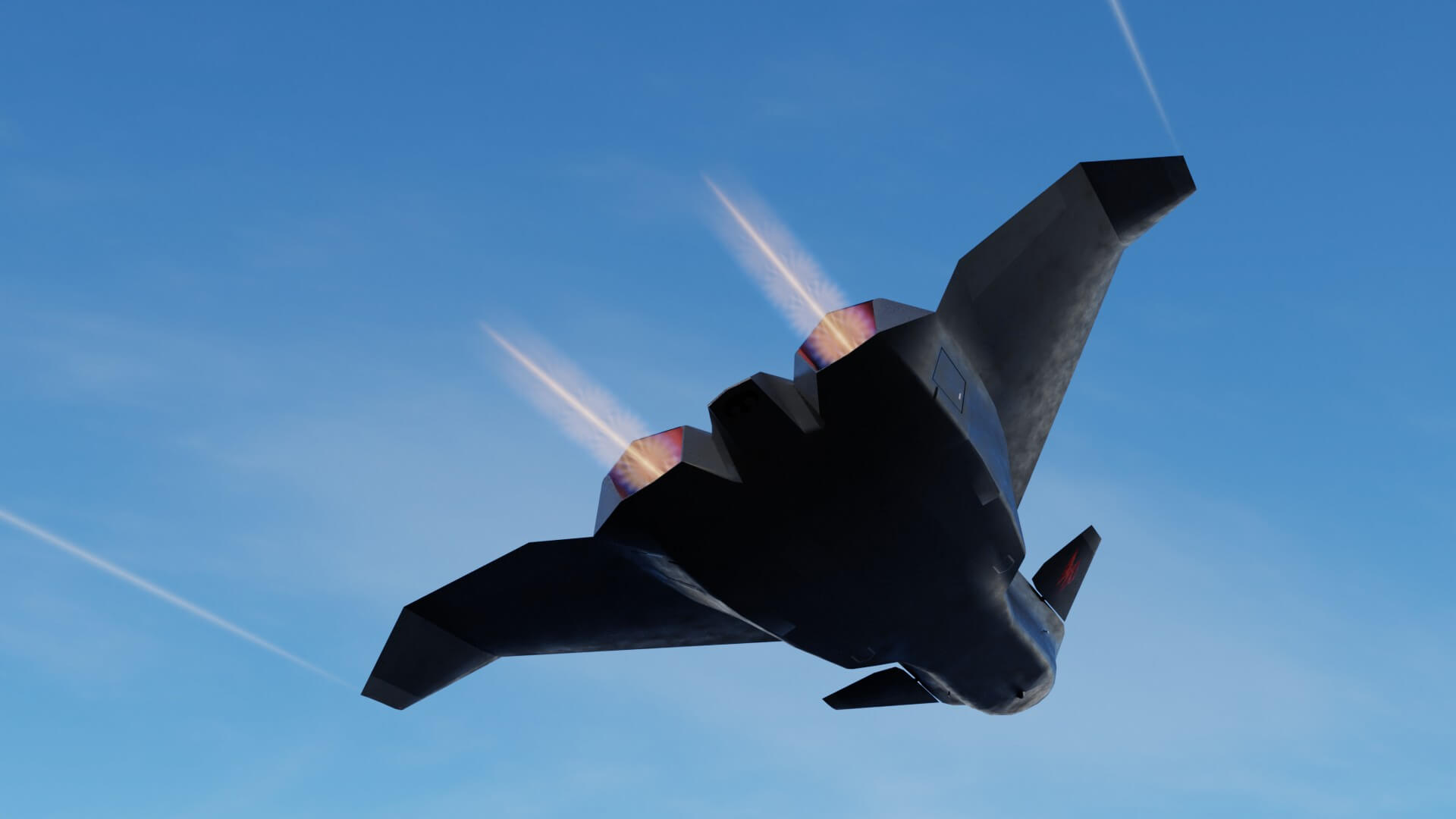Boeing F 47 Thunderstorm NGAD 3D Model