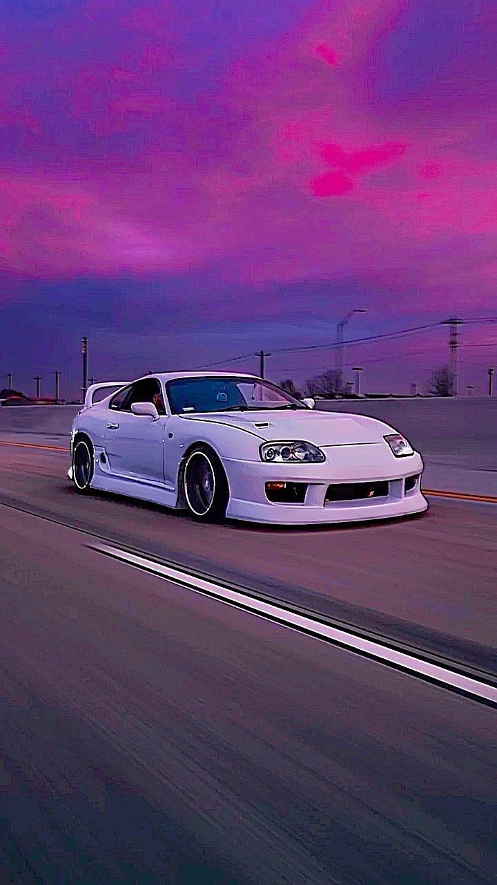 Toyota Supra MKIV in Pink Clouds