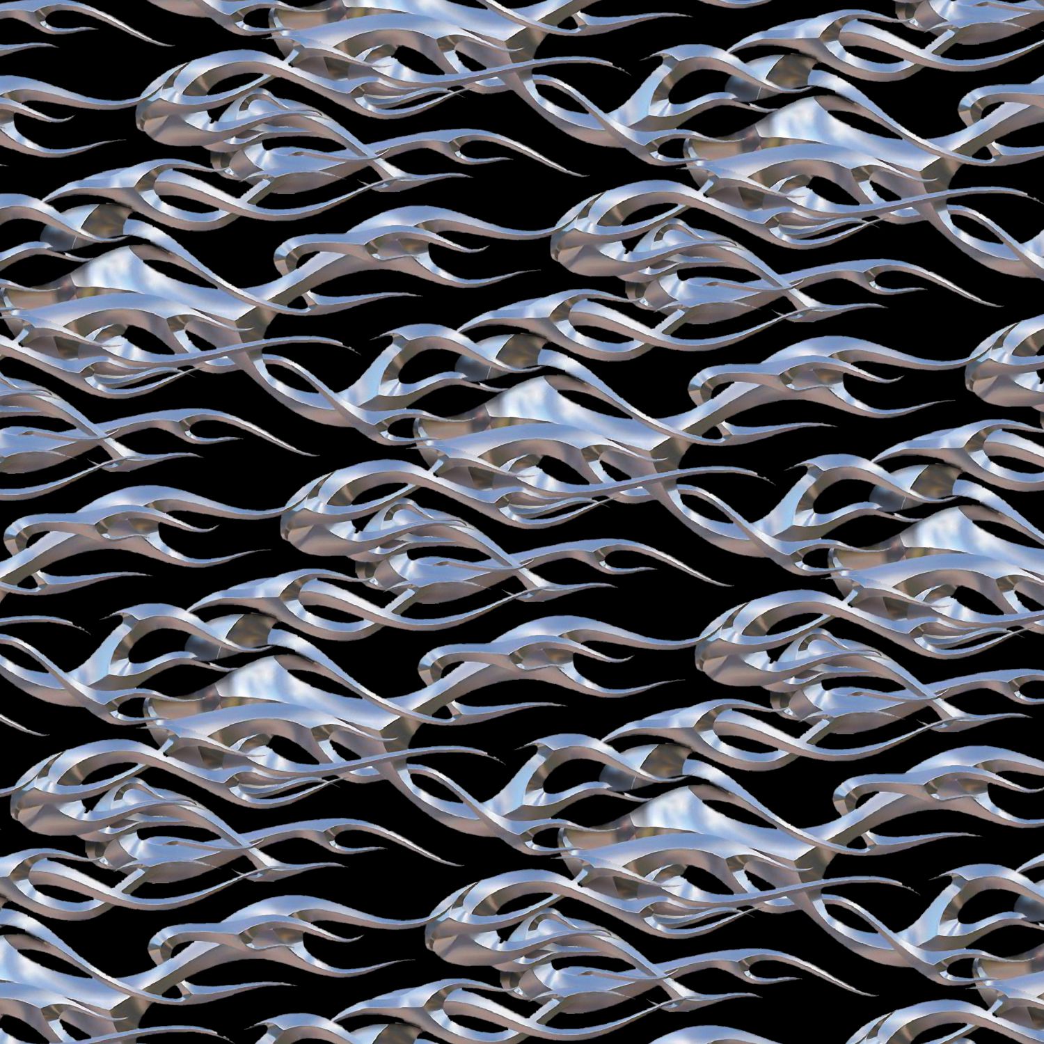 Chrome Tribal Flames 26