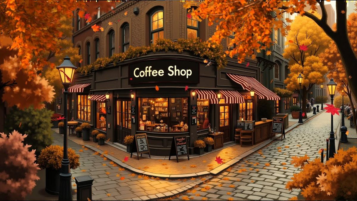 Cozy New York Street Corner Ambience with Relaxing Jazz Music