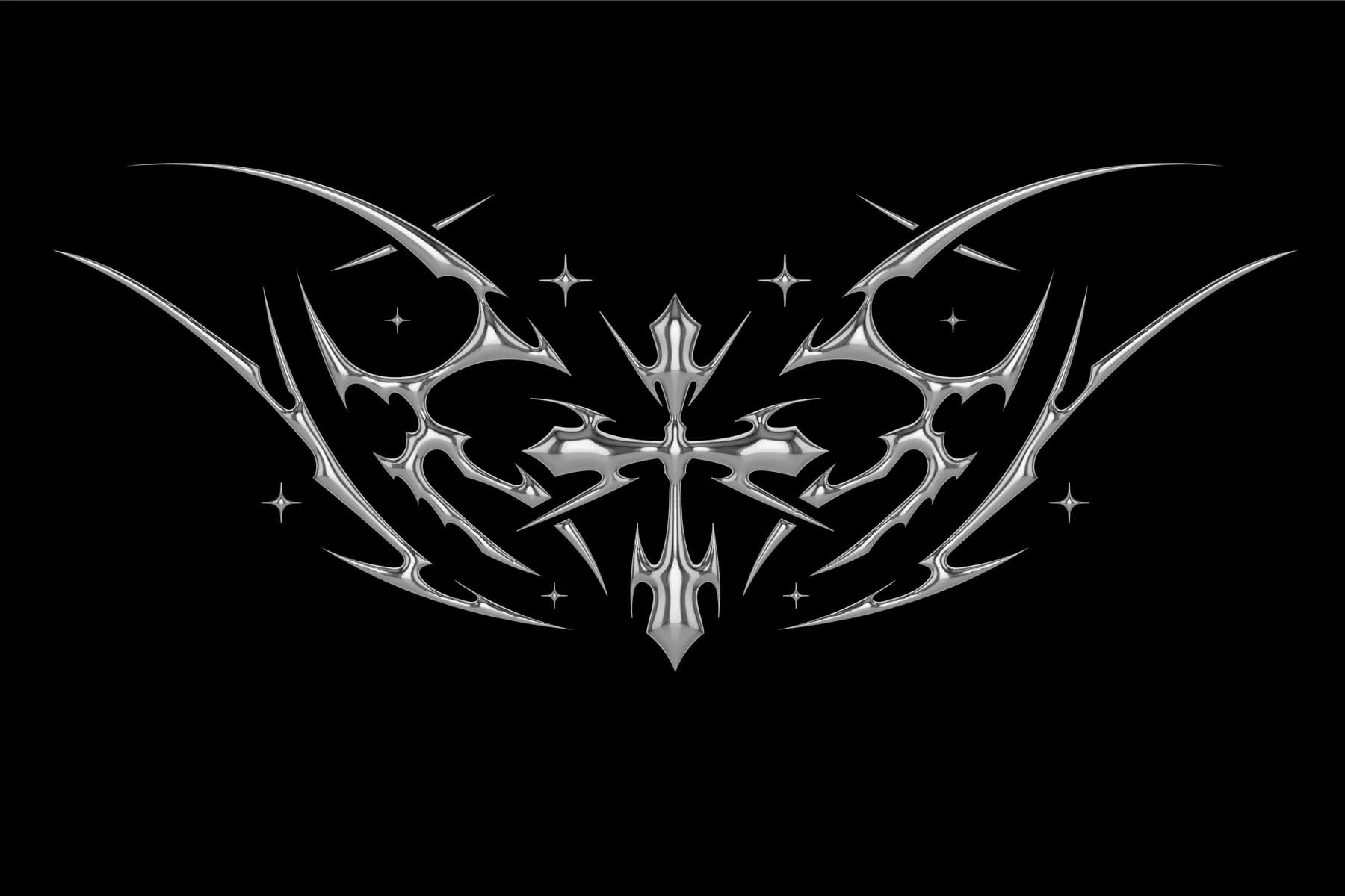 TRIBAL 3D CHROME SHAPE. Smotrów Related