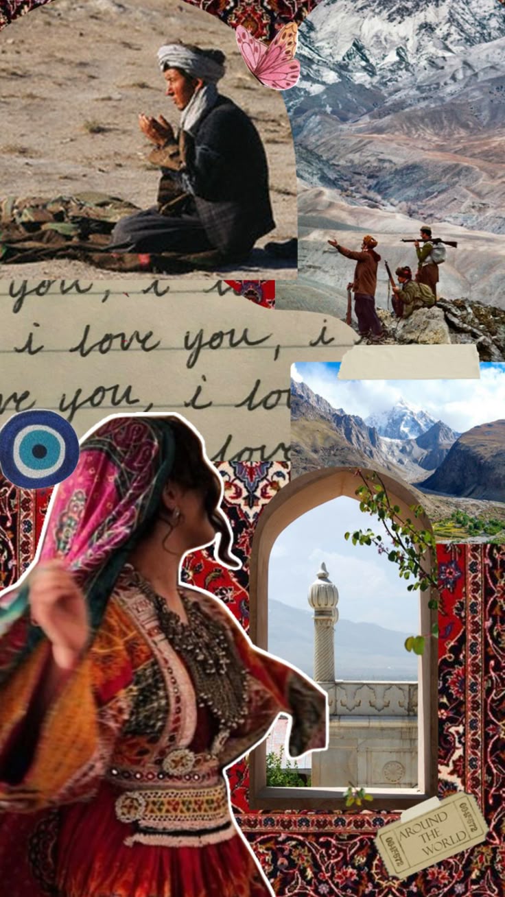 Easy landscape paintings, Afghanistan culture, Background girly