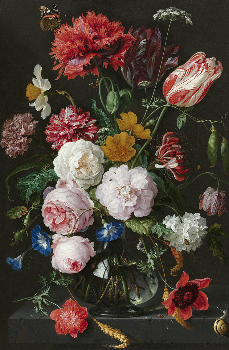 Still life with flowers in a vase