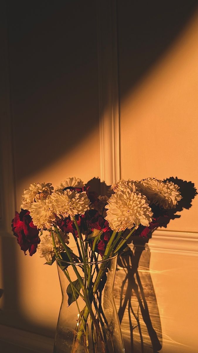 Beautiful vase with beautiful flowers