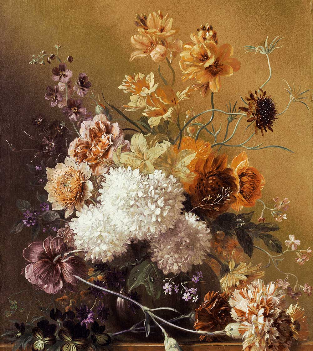 Flower Vase Mural by Art for the home