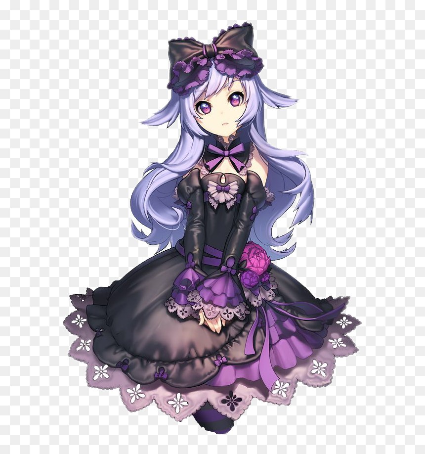 Pastel Goth Anime Girl, Png Download Goth Anime Girl, Transparent Png