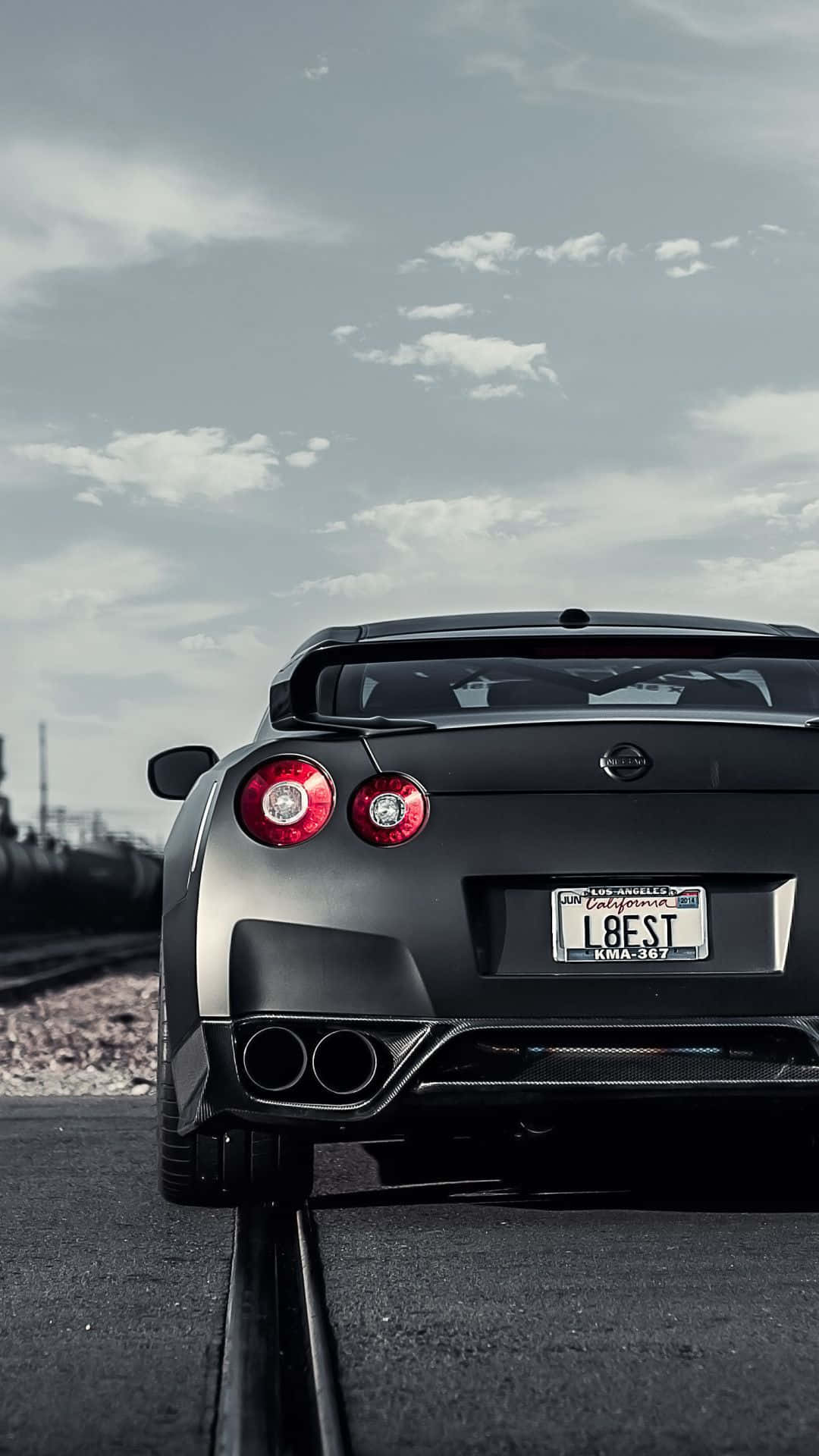 Download Matte Black GTR R35 Wallpaper