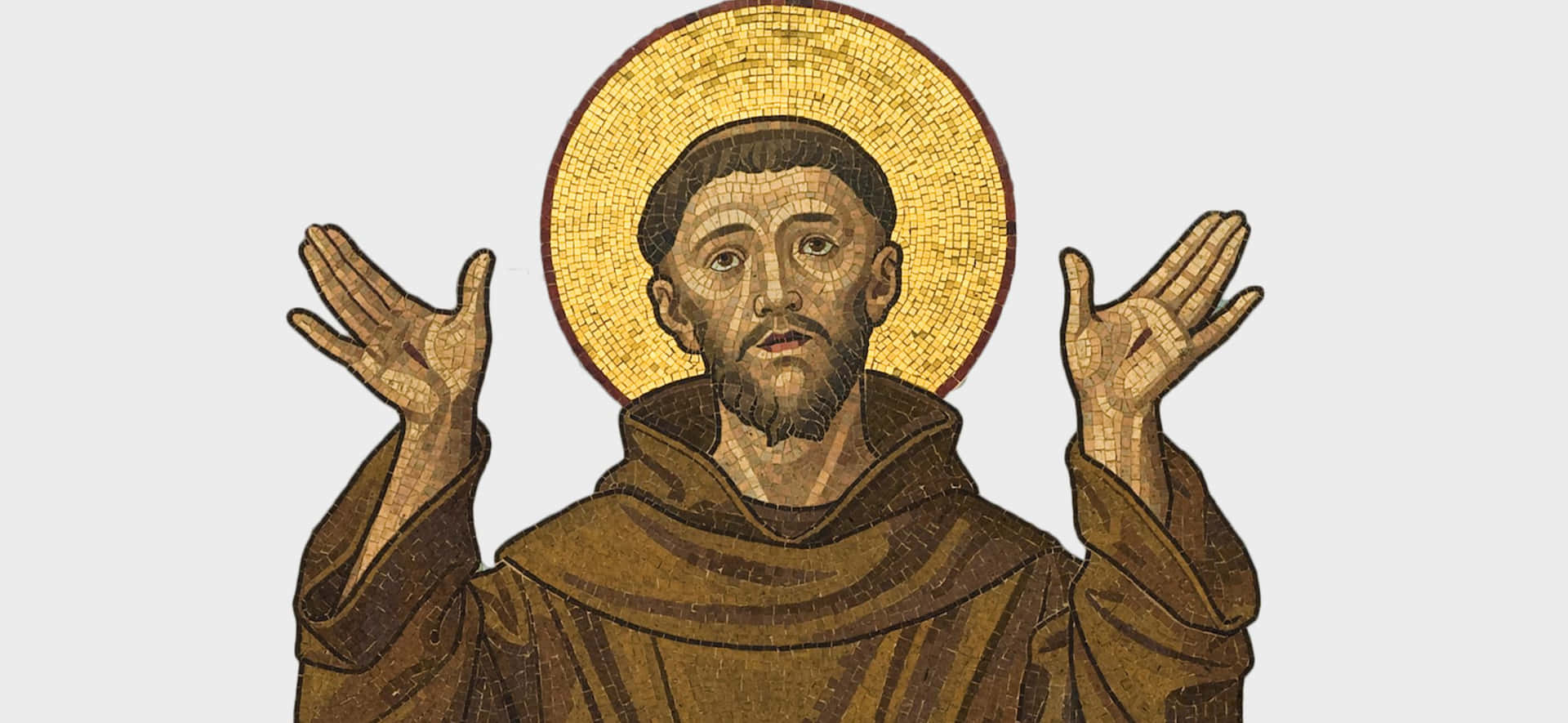 Download St Francis Of Assisi Mosaic Art Wallpaper