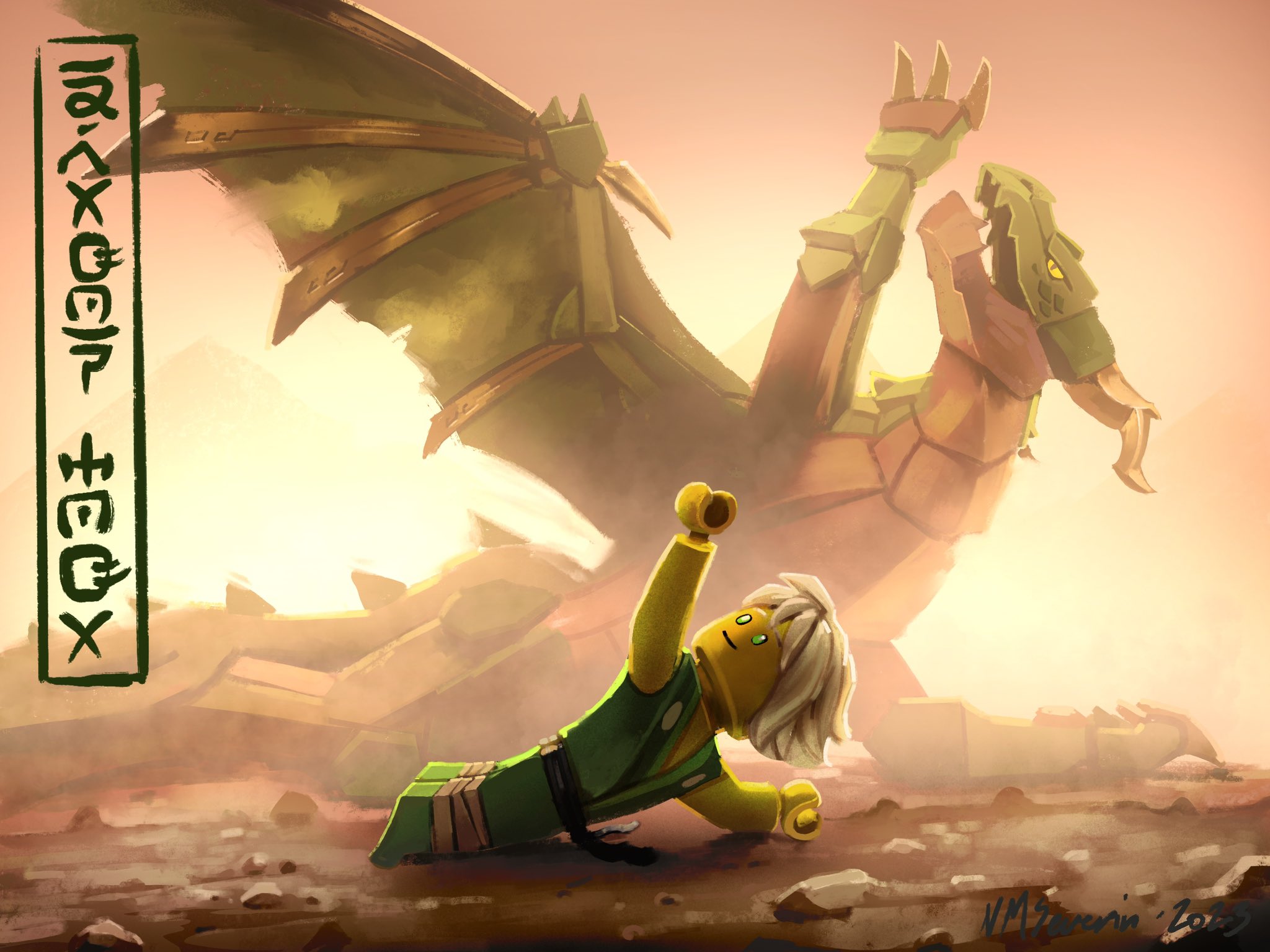 Nikolaj Mårbjerg Severin son was messing around with his #ninjago #dragon, put it in a bunch of wacky poses and concluded it was “dragon yoga”. So we agreed I