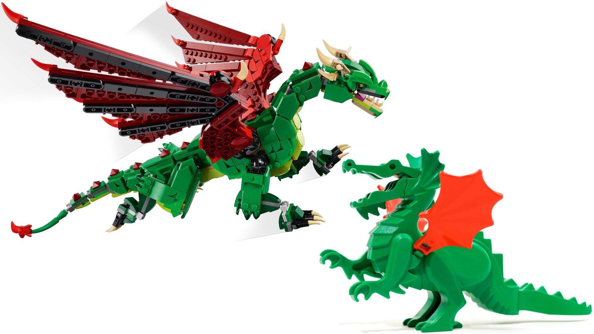 Fun fact: The new Creator dragon is a reference to the classic 90s dragon figure