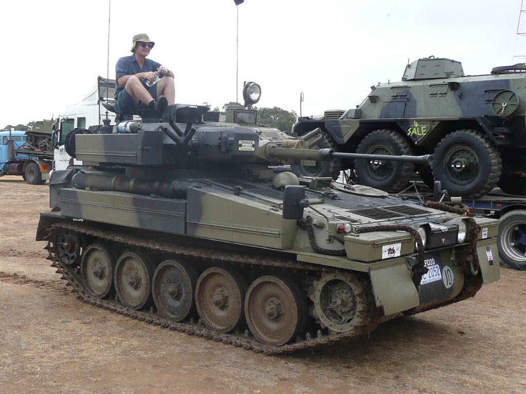 CVR(T) Scorpion getting cleaned up for restoration