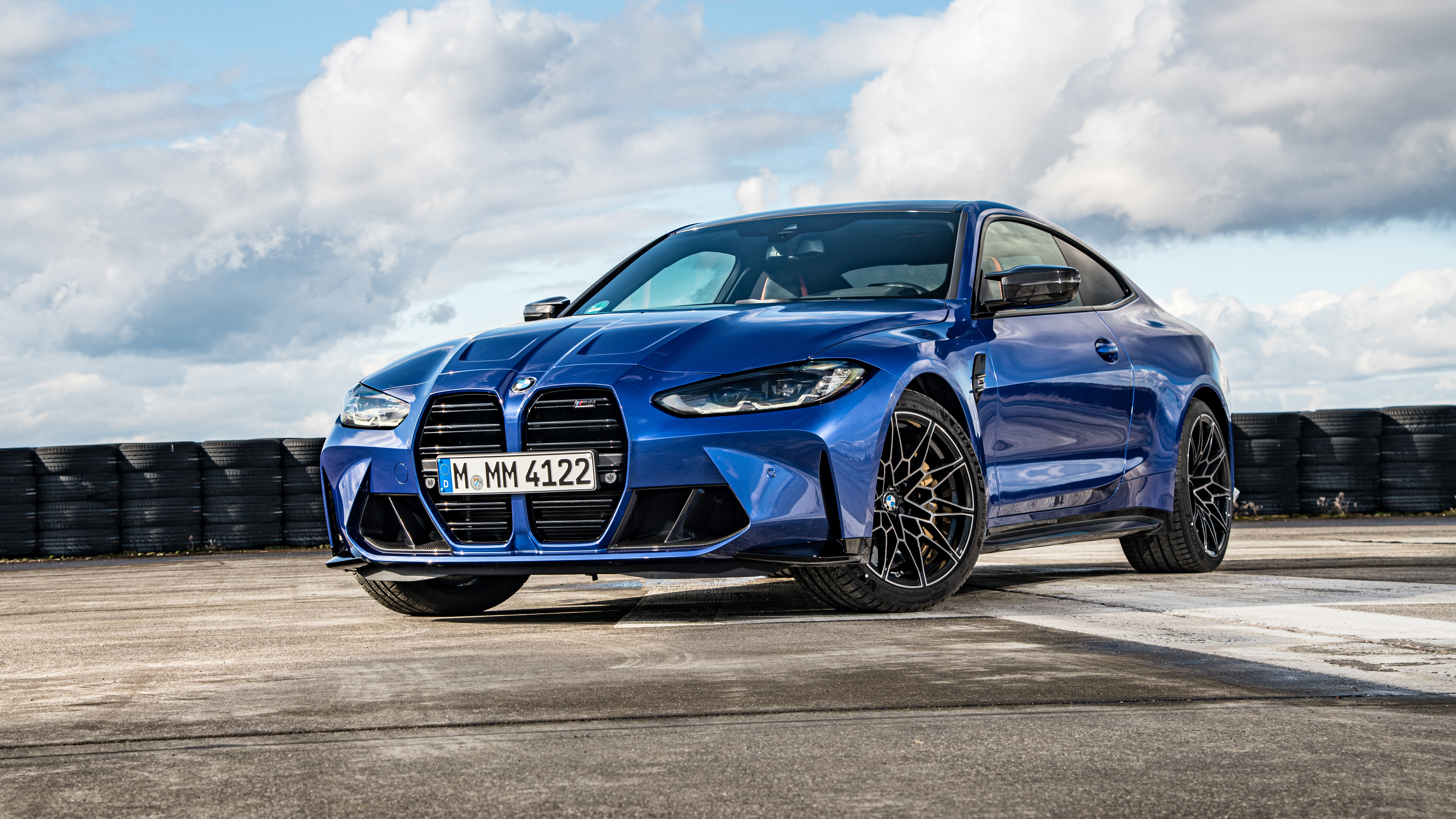 BMW M4 Competition blue car Desktop wallpaper 1680x1050