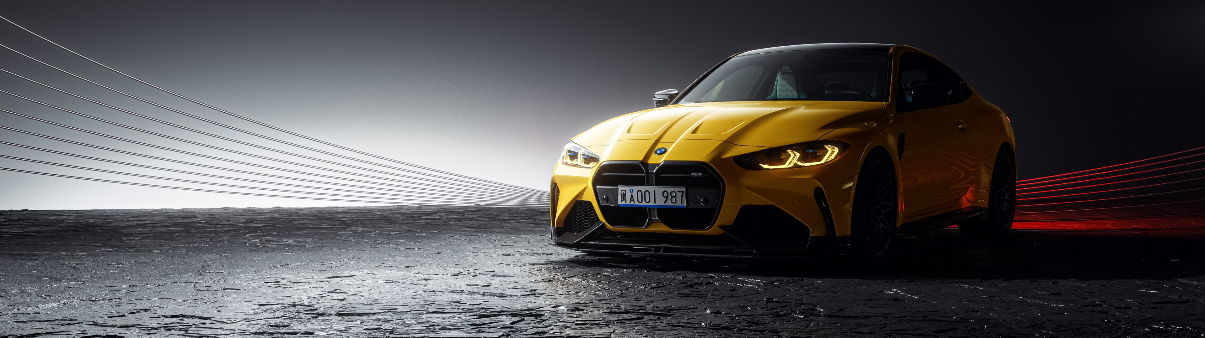 BMW M4 Competition Wallpaper 4K, Dark background, 5K