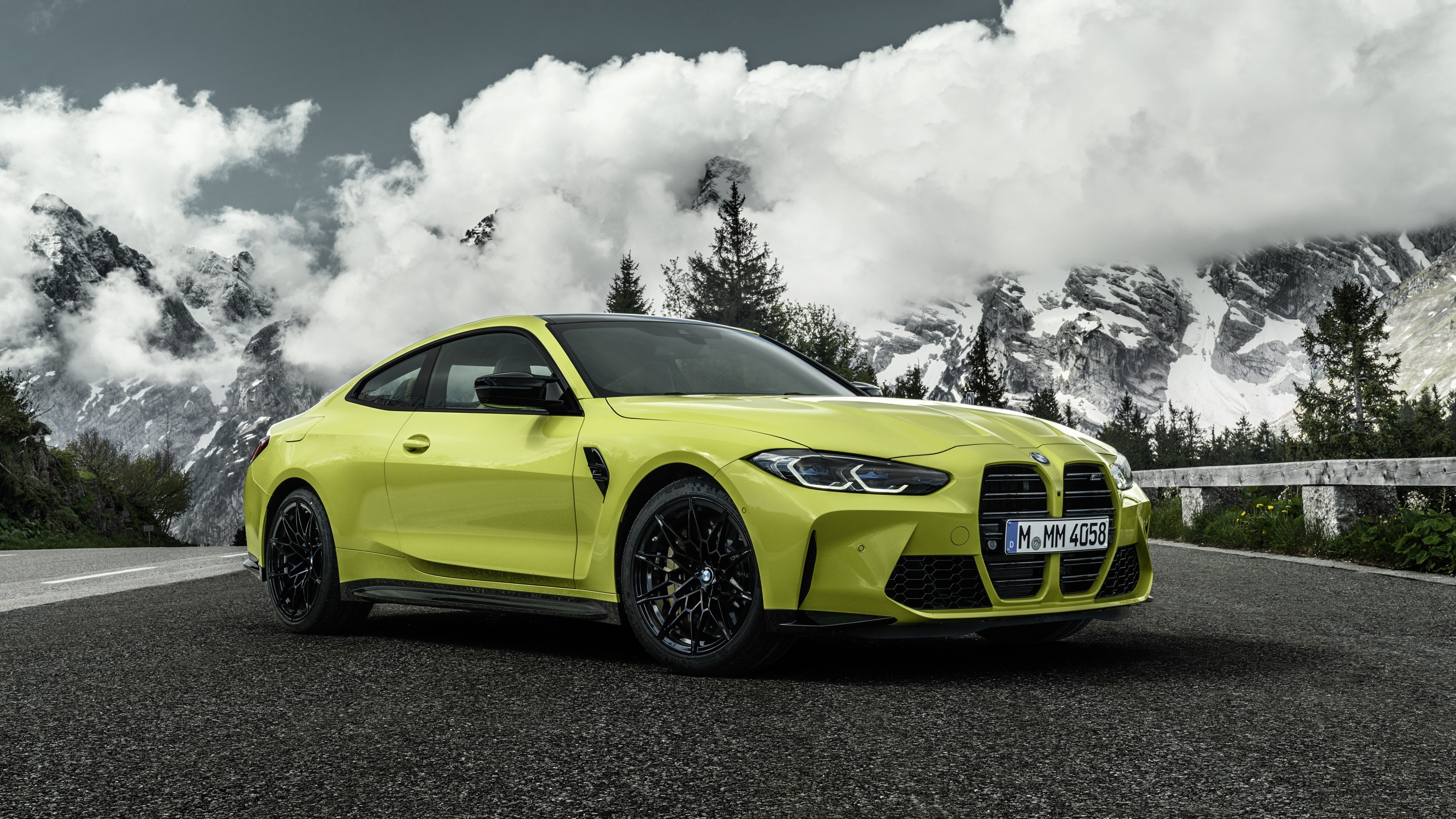 Green BMW M4 Competition 2020 4K 5K HD Cars Wallpaper