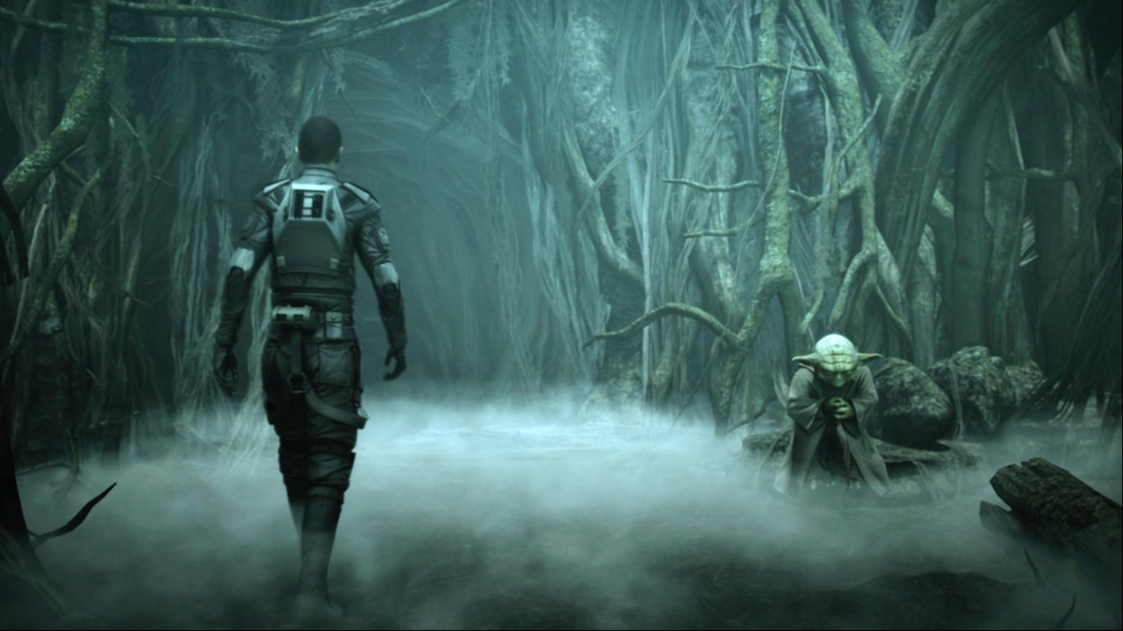 So I've been playing Star Wars: The Force Unleashed II on the Series X & I'm in awe of it