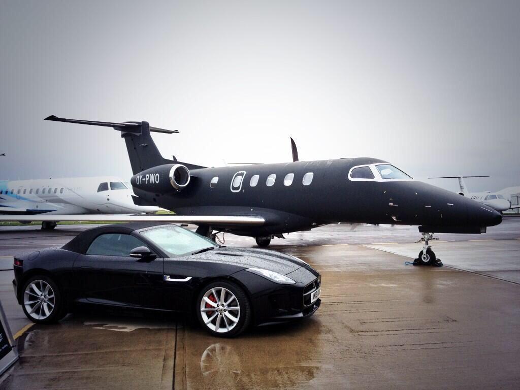 Air Charter Service Of A #jaguar F Type And Phenom 300 # Privatejet #Bizav #luxurytravel #aviation #avgeek