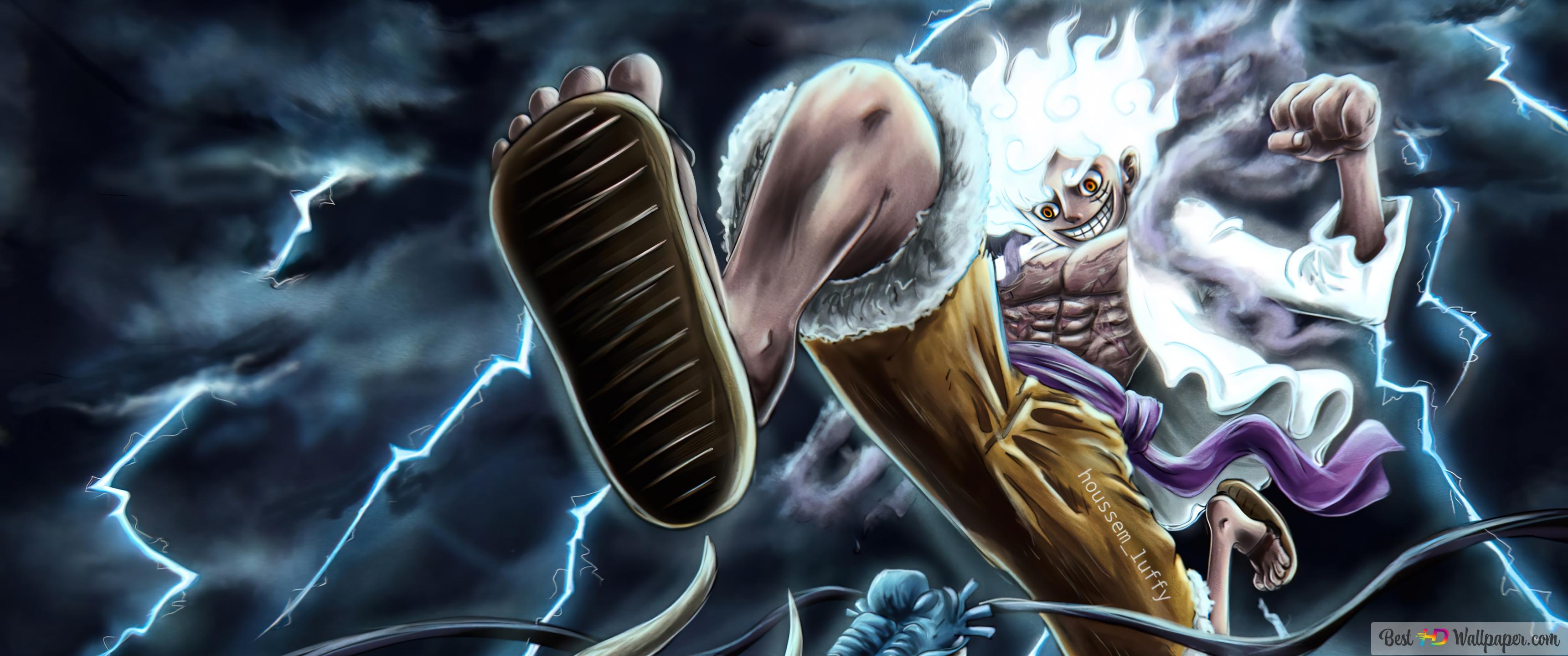 Luffy Gear 5 Vs Kaido Dragon 4K wallpaper download