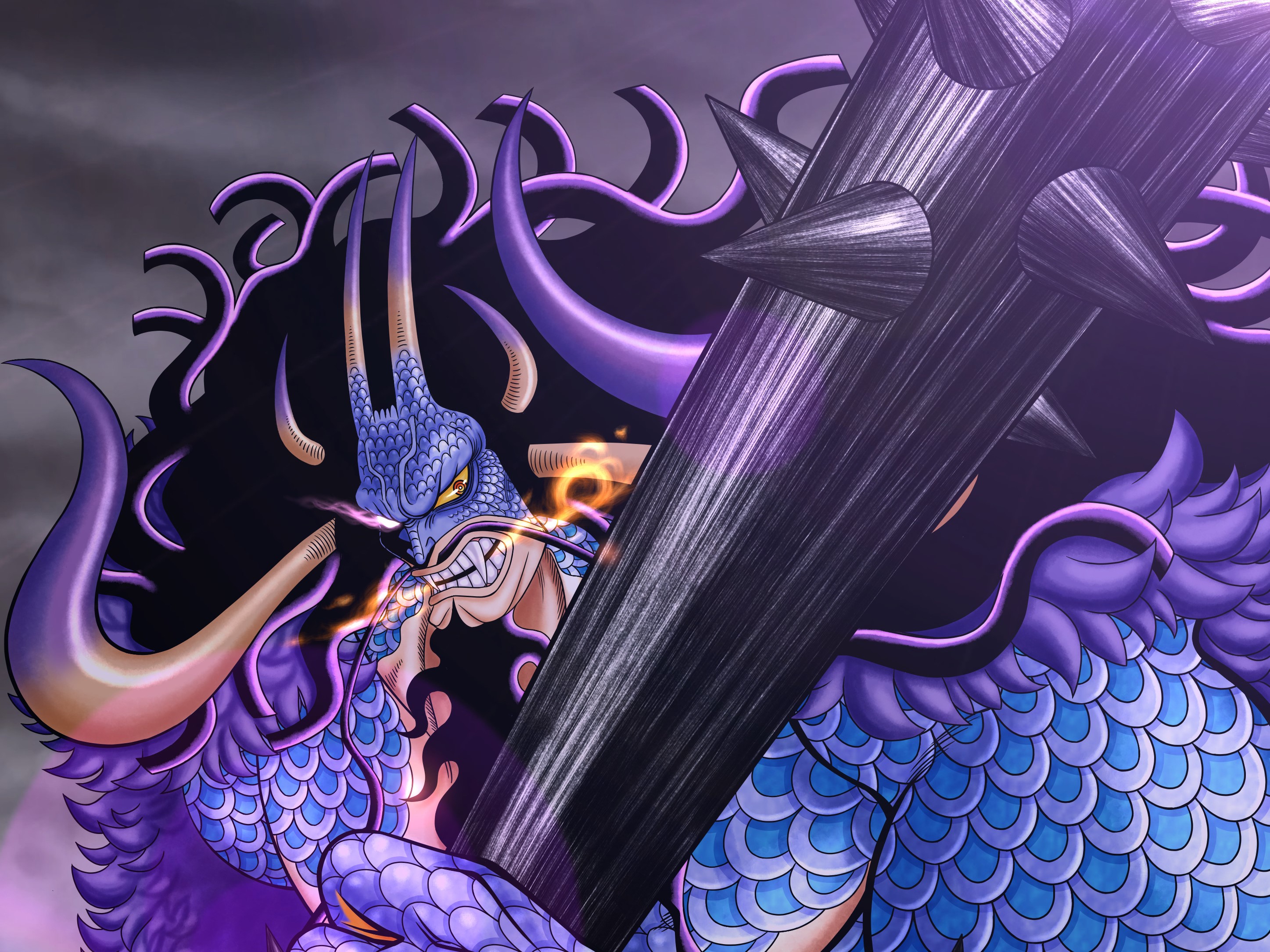Download Kaido (One Piece) Anime One Piece HD Wallpaper