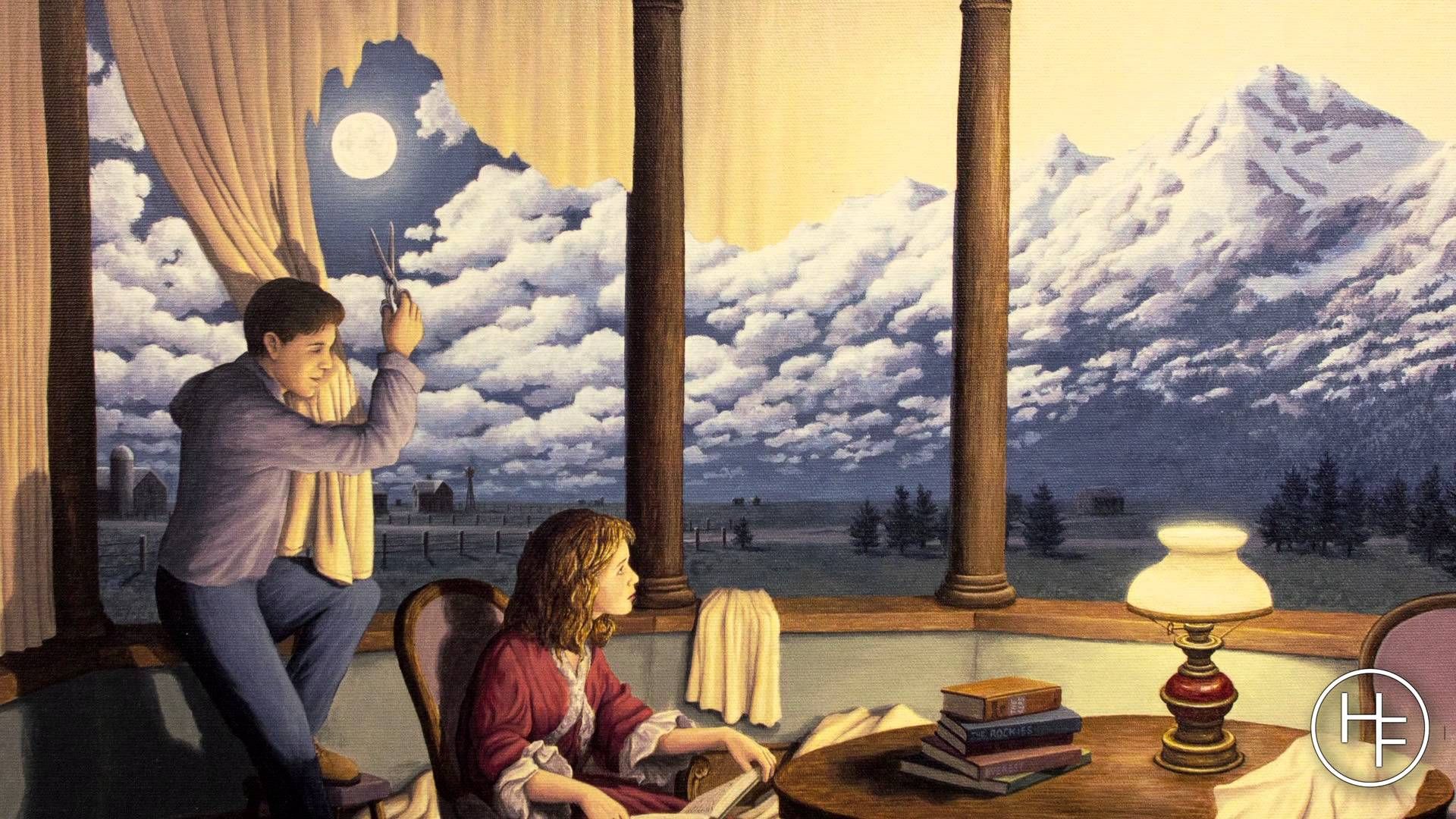 Making Mountains, Rob Gonsalves, acrylic, 2008