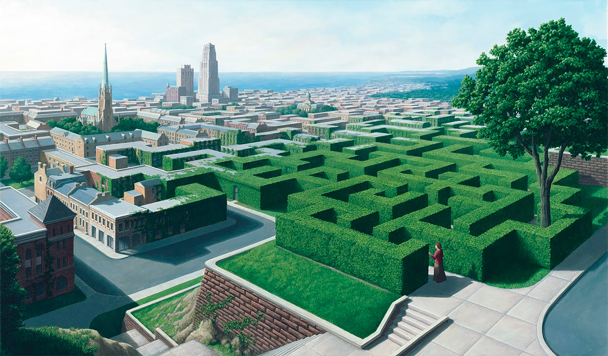 Amazing Optical Illusions by Rob Gonsalves. Daily design inspiration for creatives