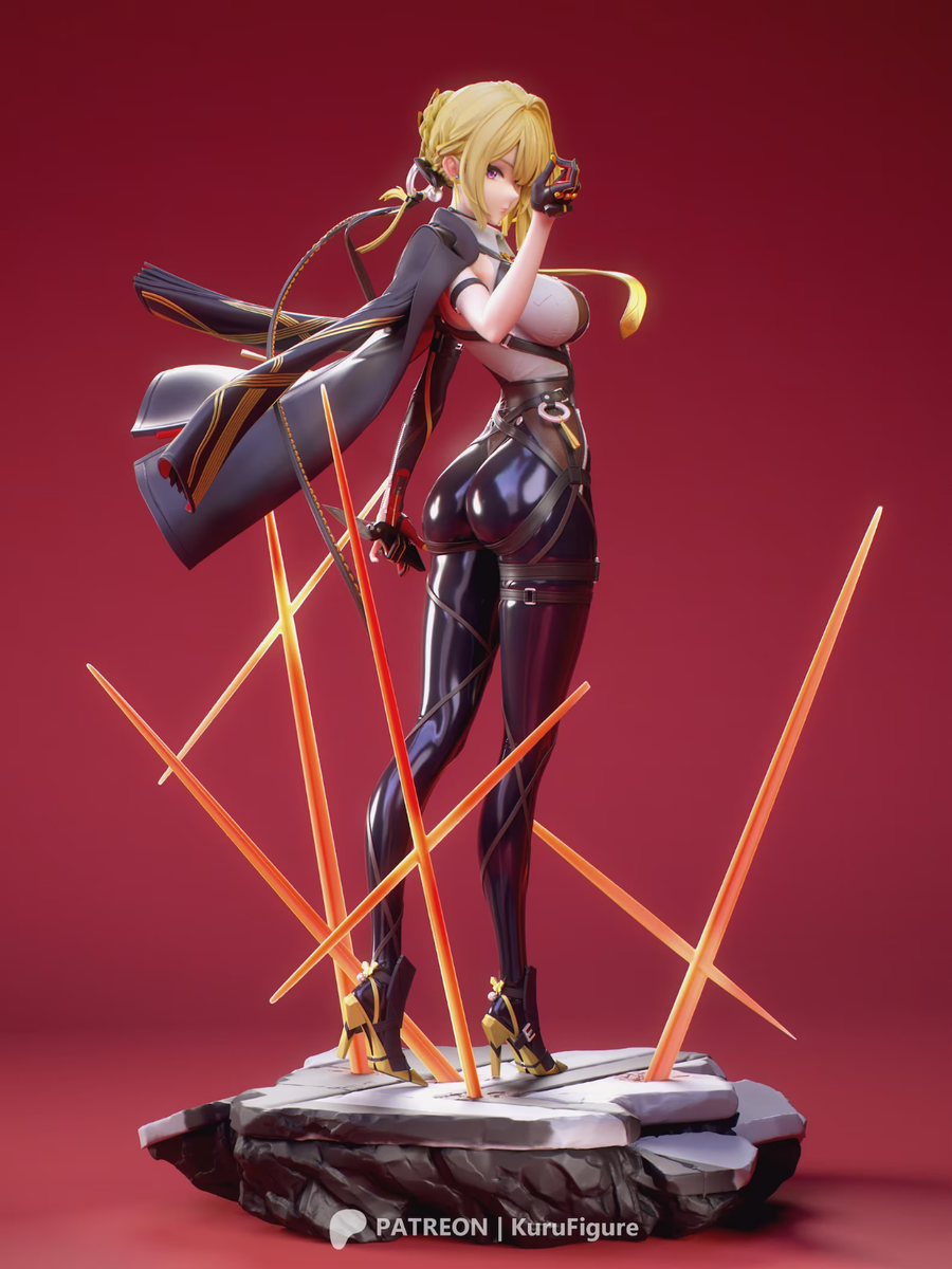 Evelyn Chevalier Zone Zero Kit Unpainted 3D Print GK Statue
