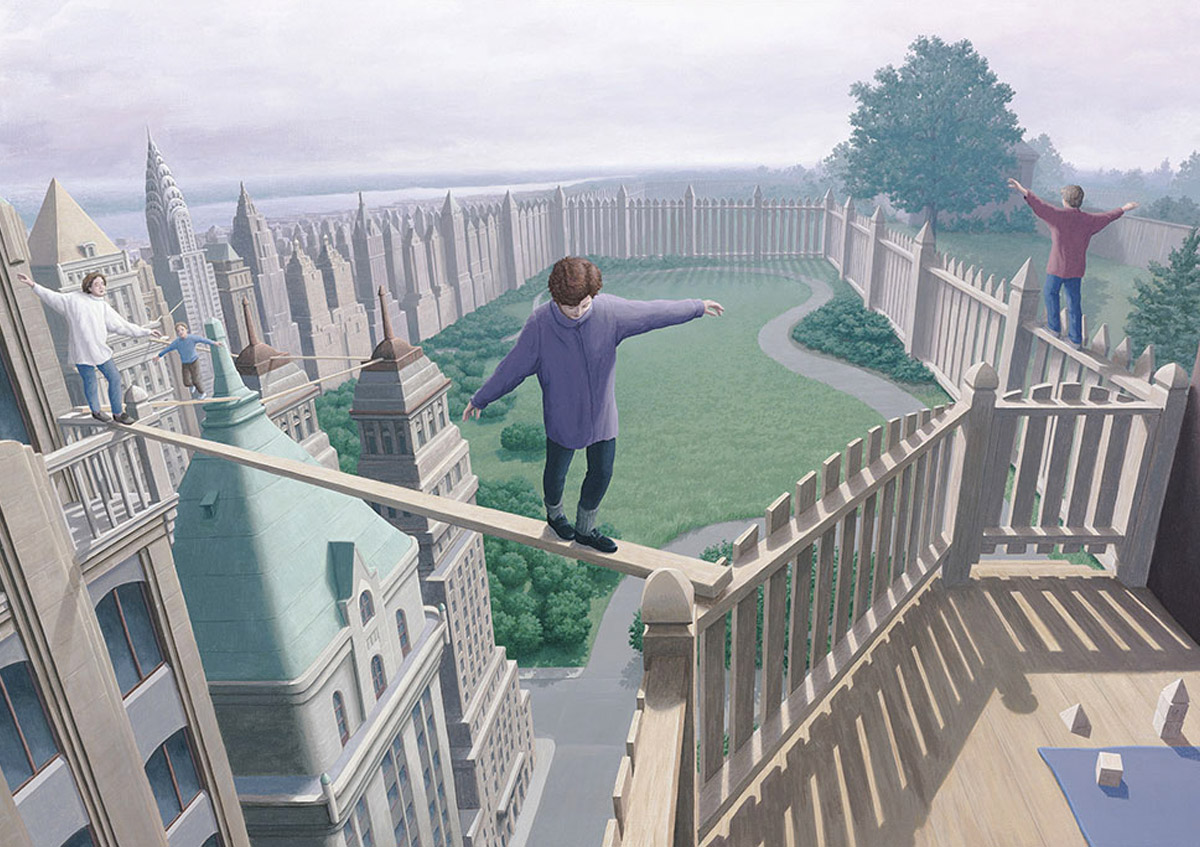 Amazing Optical Illusions by Rob Gonsalves. Daily design inspiration for creatives