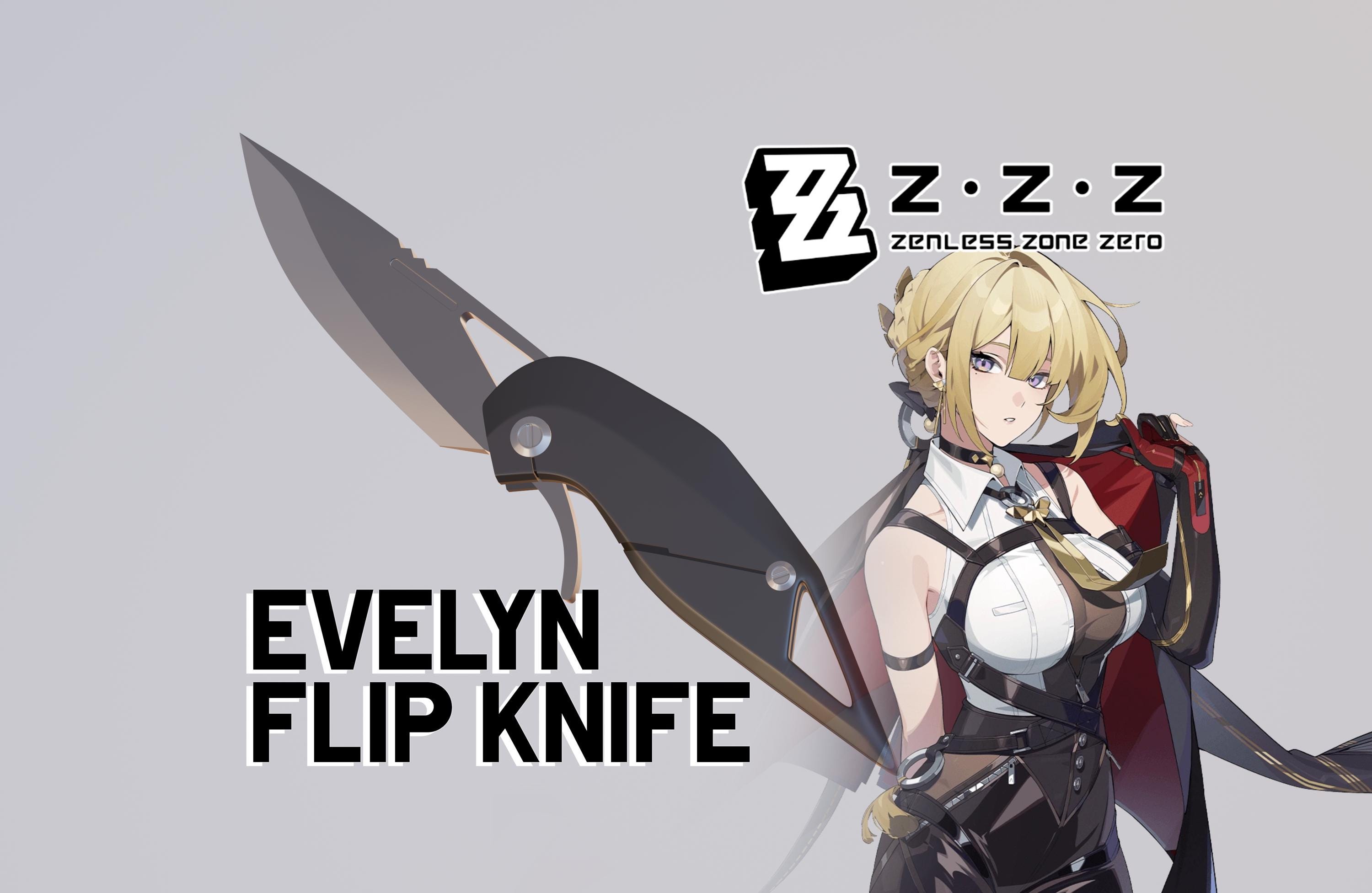 Zenless Zone Zero. Evelyn Chevalier's Flip Knife for 3D PRINTING