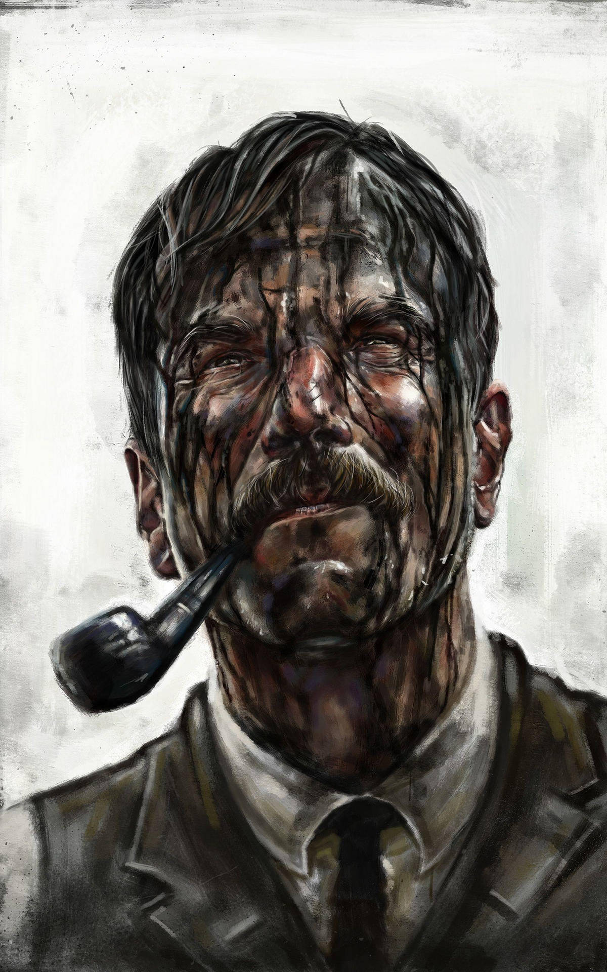 Download A Detailed Fan Art Interpretation of There Will Be Blood Wallpaper