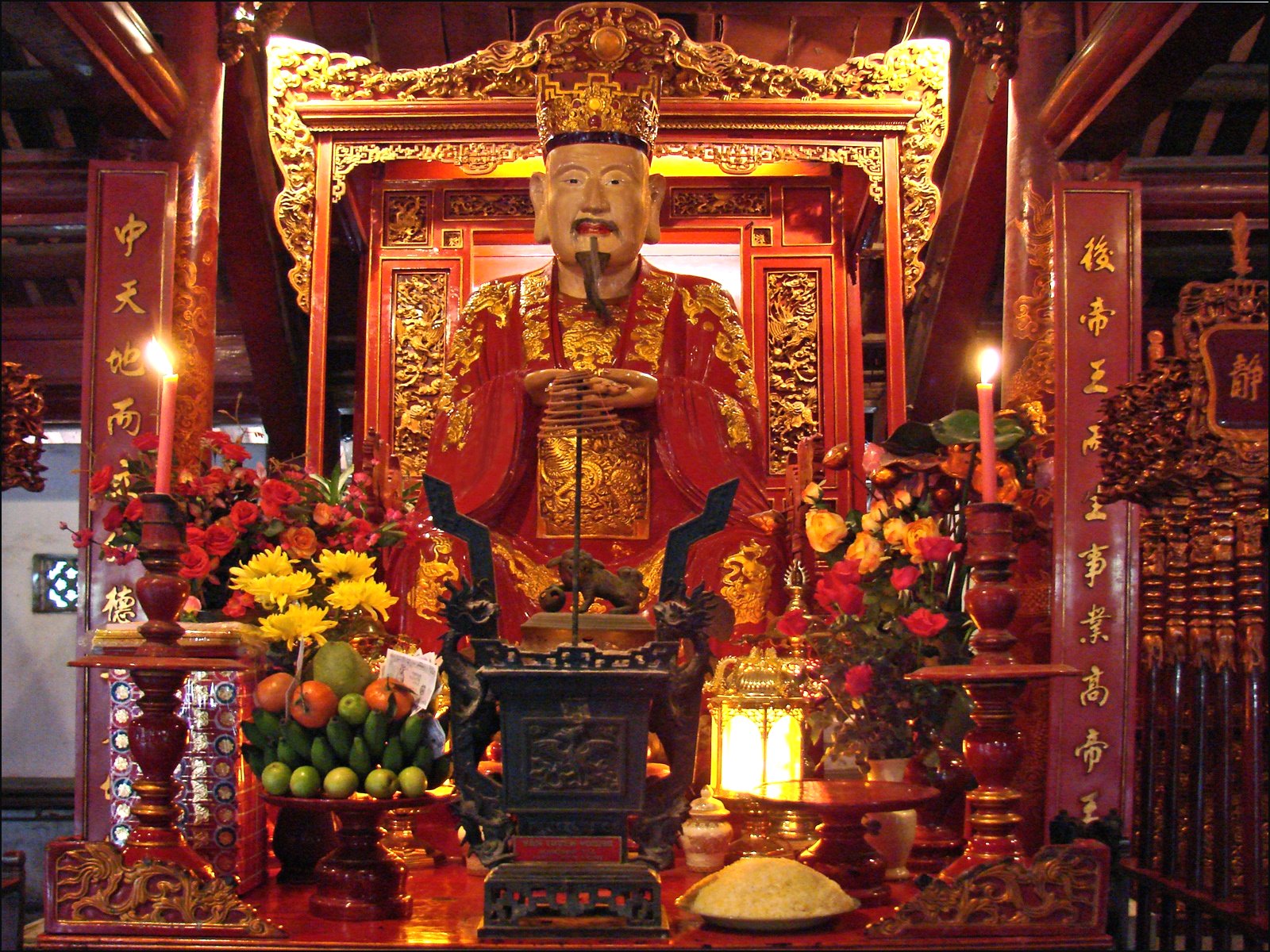 Confucius (Temple de la littérature, Hanoi)
