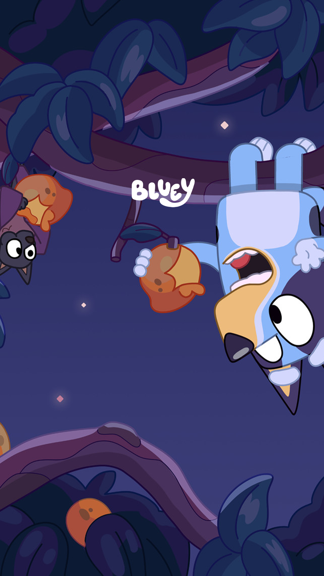 Free Bluey phone wallpaper: Halloween scare png picture