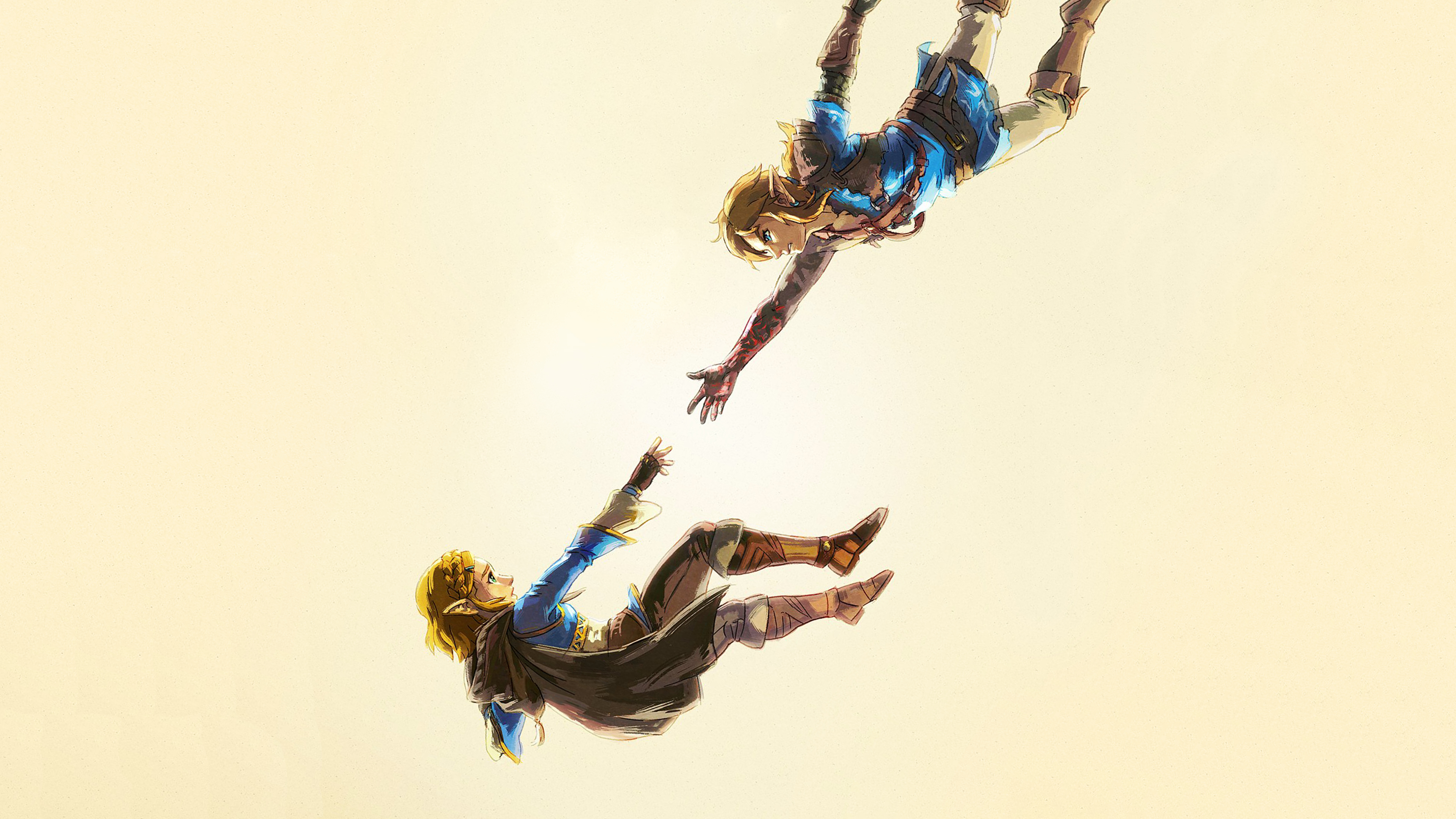 The Legend of Zelda: Tears of the Kingdom Zelda & Link Wallpaper with Monocle