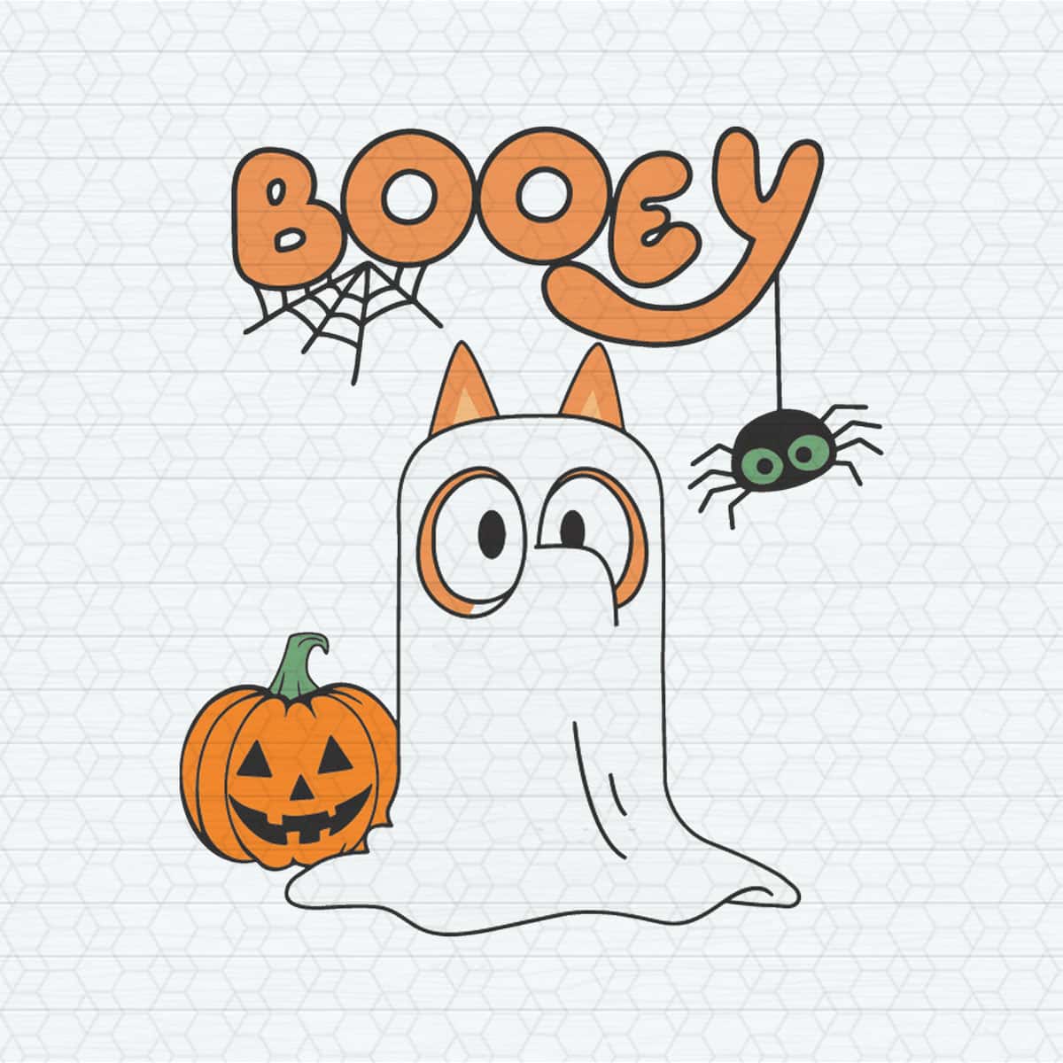 Booey Bluey Bingo Ghost Halloween SVG