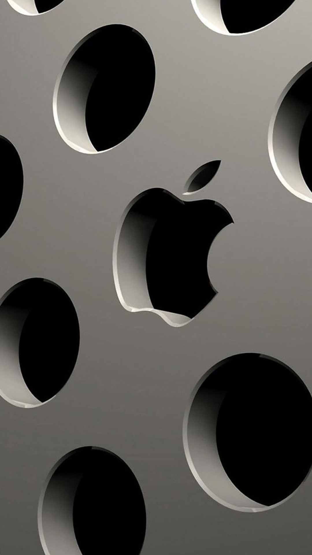 3D Apple Logo Free Download Wallpaper for Phones