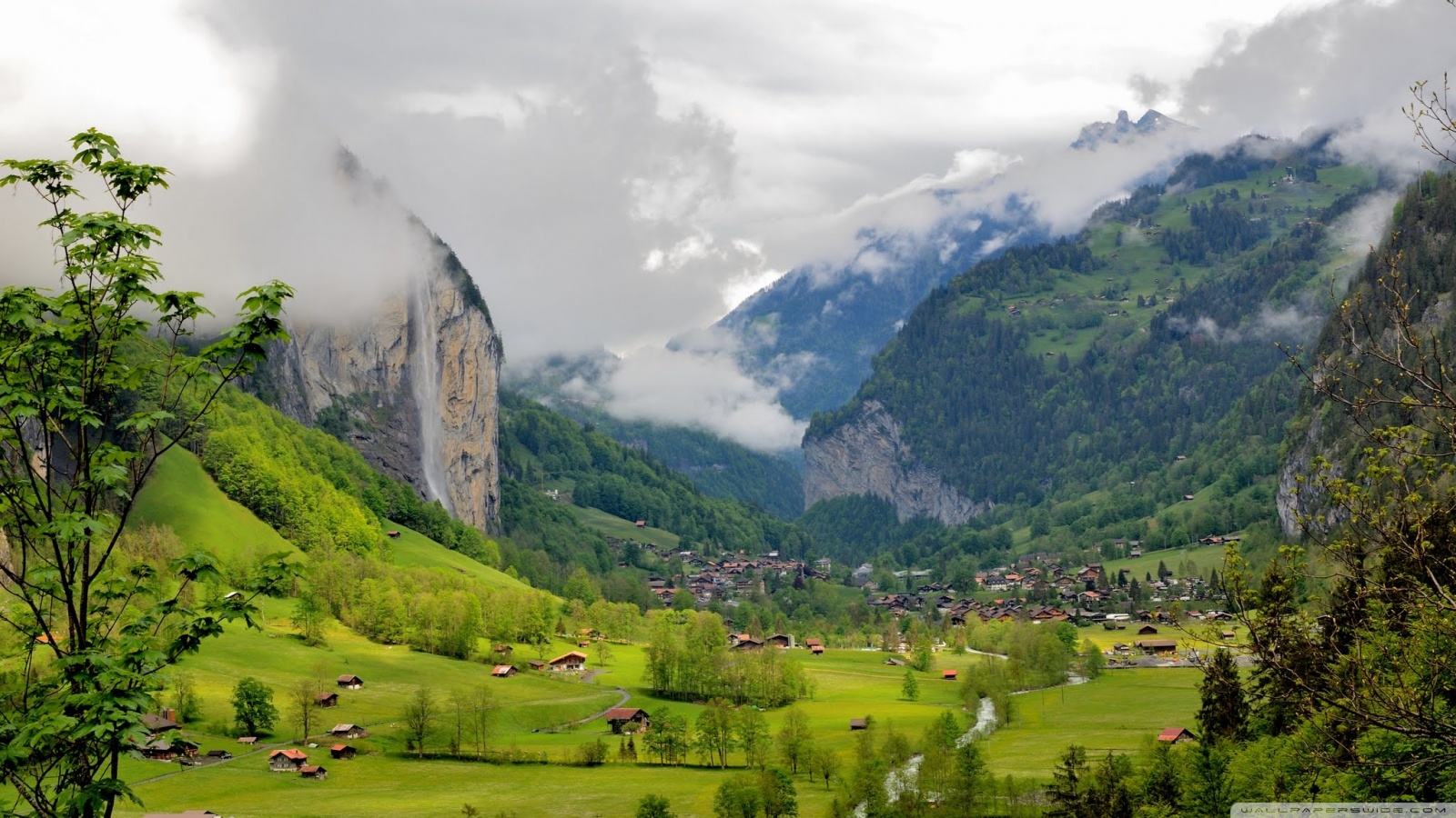 Lauterbrunnen Valley, Switzerland 4K UHD Wallpaper for UltraHD Desktop and TV, Widescreen and UltraWide Display, Smartphone and Tablet Devices
