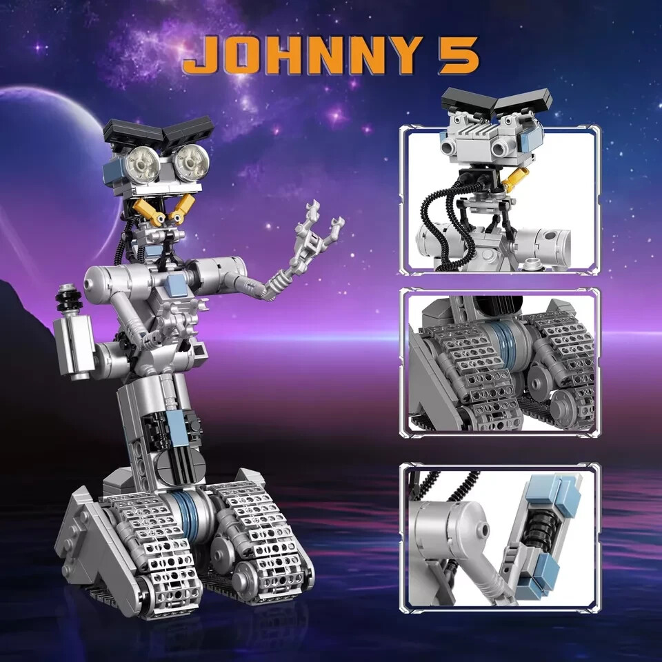 Johnny 5 Robot Building Set, Compatible for Short Open Circuit Johnny Five Robot