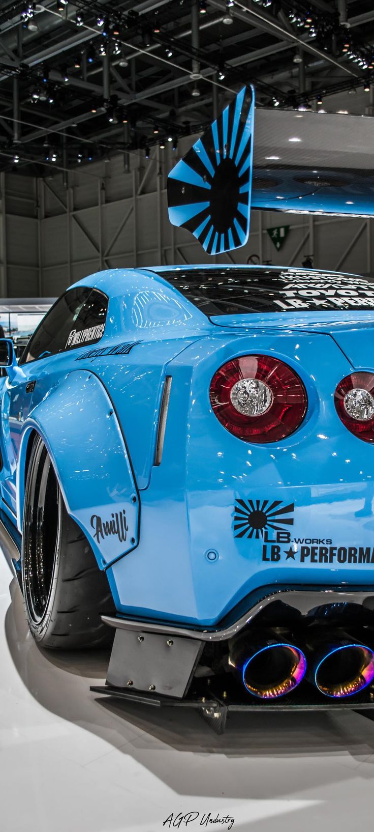 Nissan GT R R35 Liberty Walk Blue