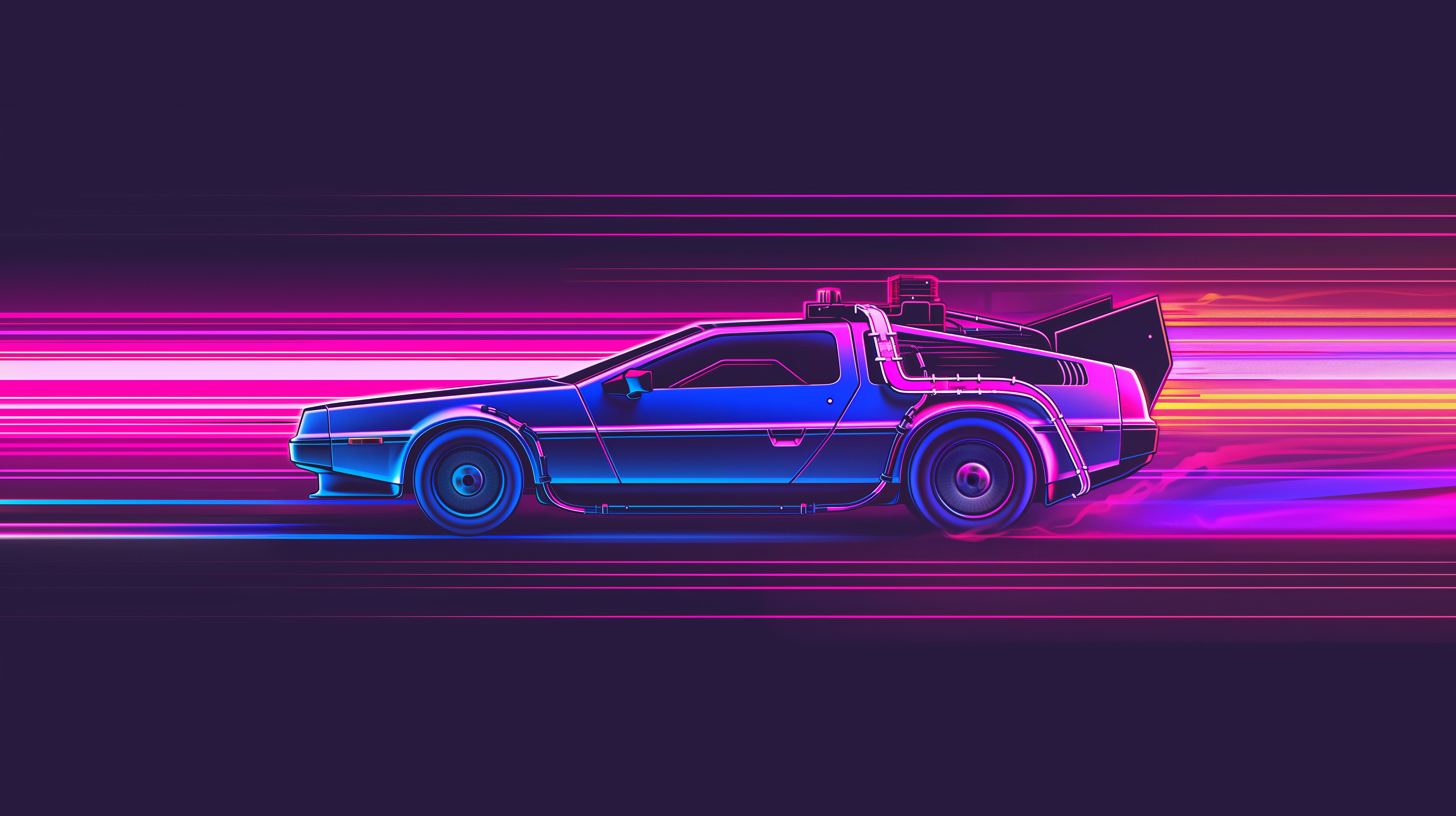Delorean Synthwave 5k Wallpaper, HD Cars Wallpaper, 4k Wallpaper, Image, Background, Photos and Picture
