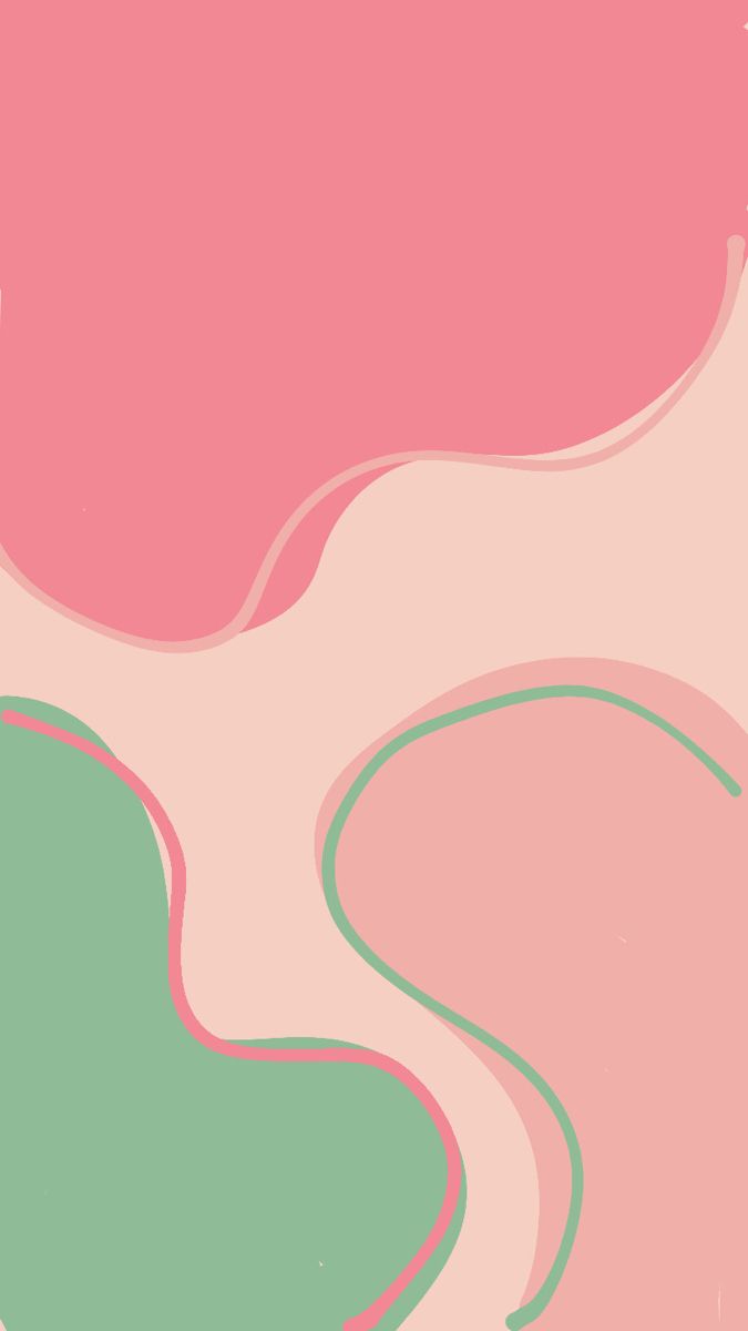 Pink and green wallpaper