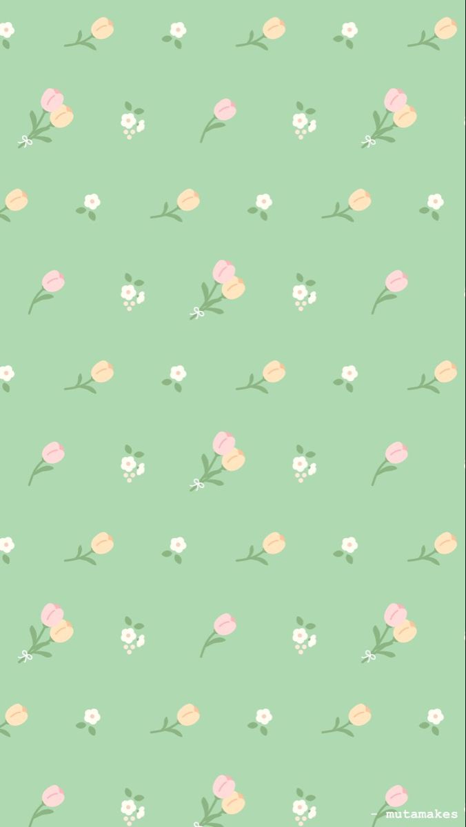 Cute Flower Pattern Wallpaper