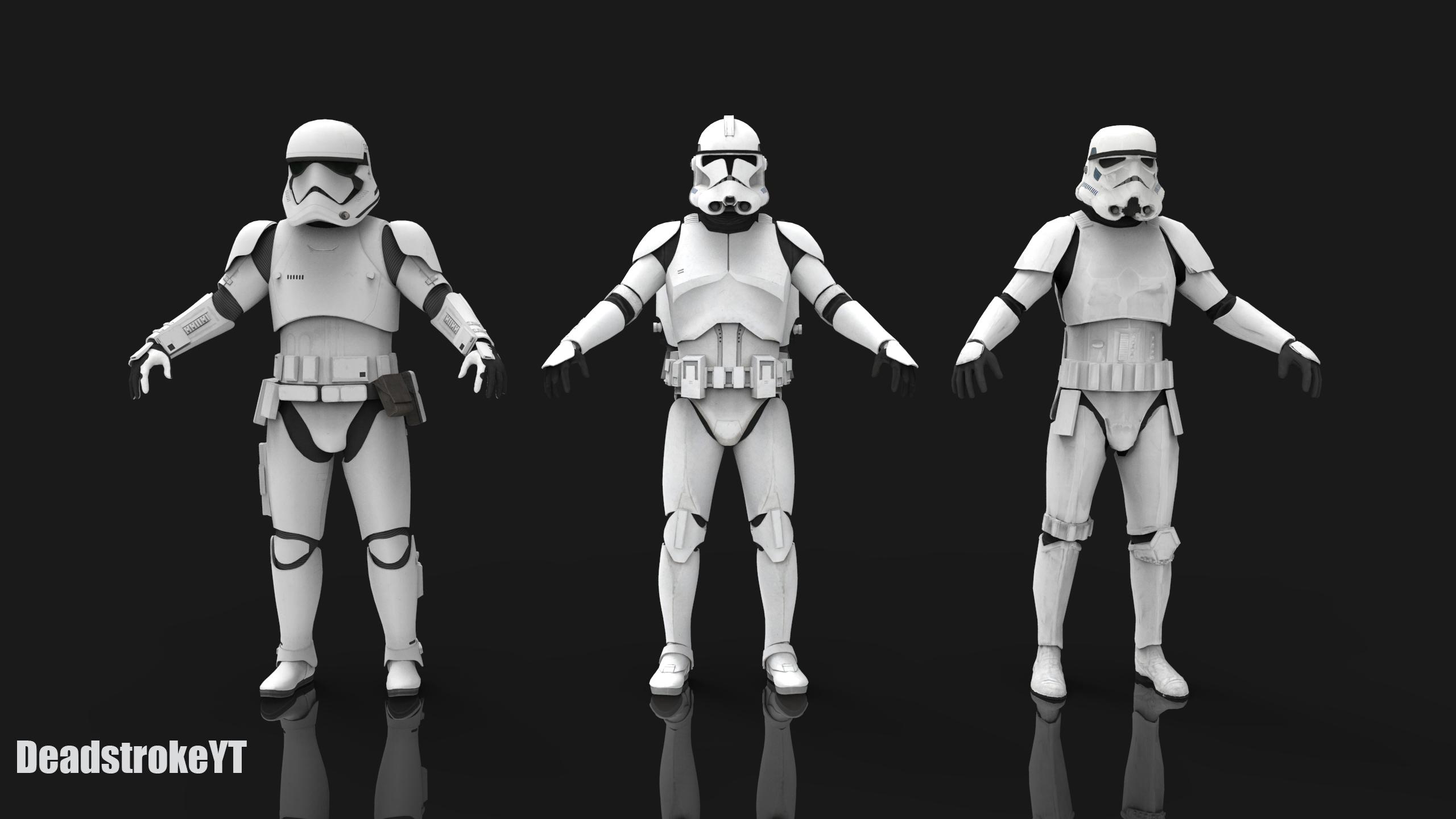First Order Stormtrooper Clone Trooper And Stormtrooper Compared