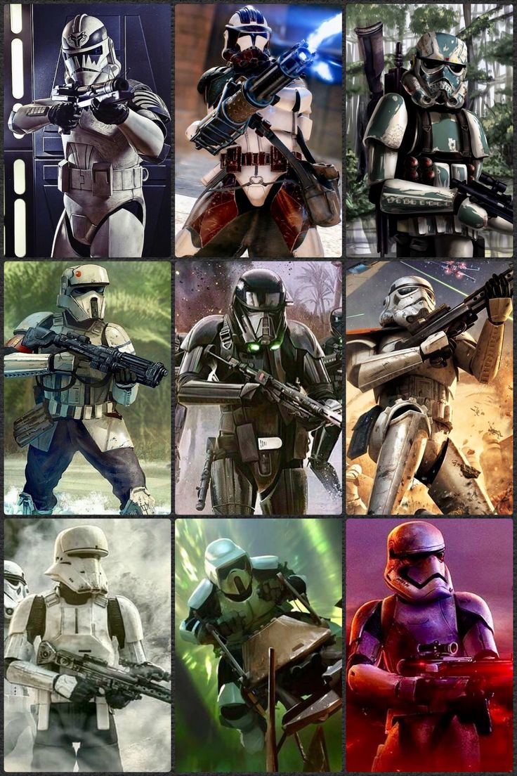 Imperial and First Order Stormtroopers Star Wars