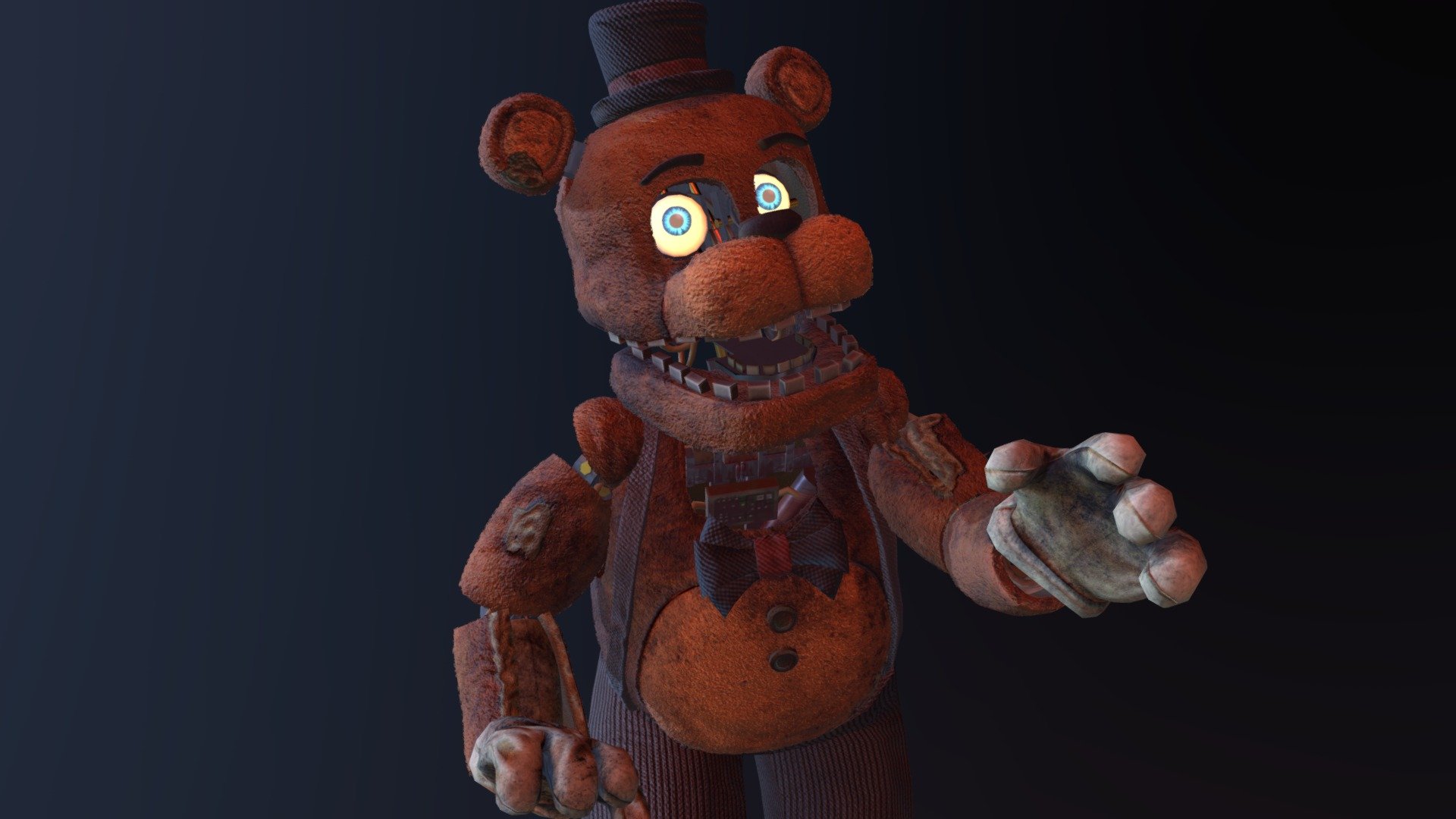Gen 1 Freddy, 1987 (FNAF Rewritten 87) Free 3D Model By Dot E [8b49063]