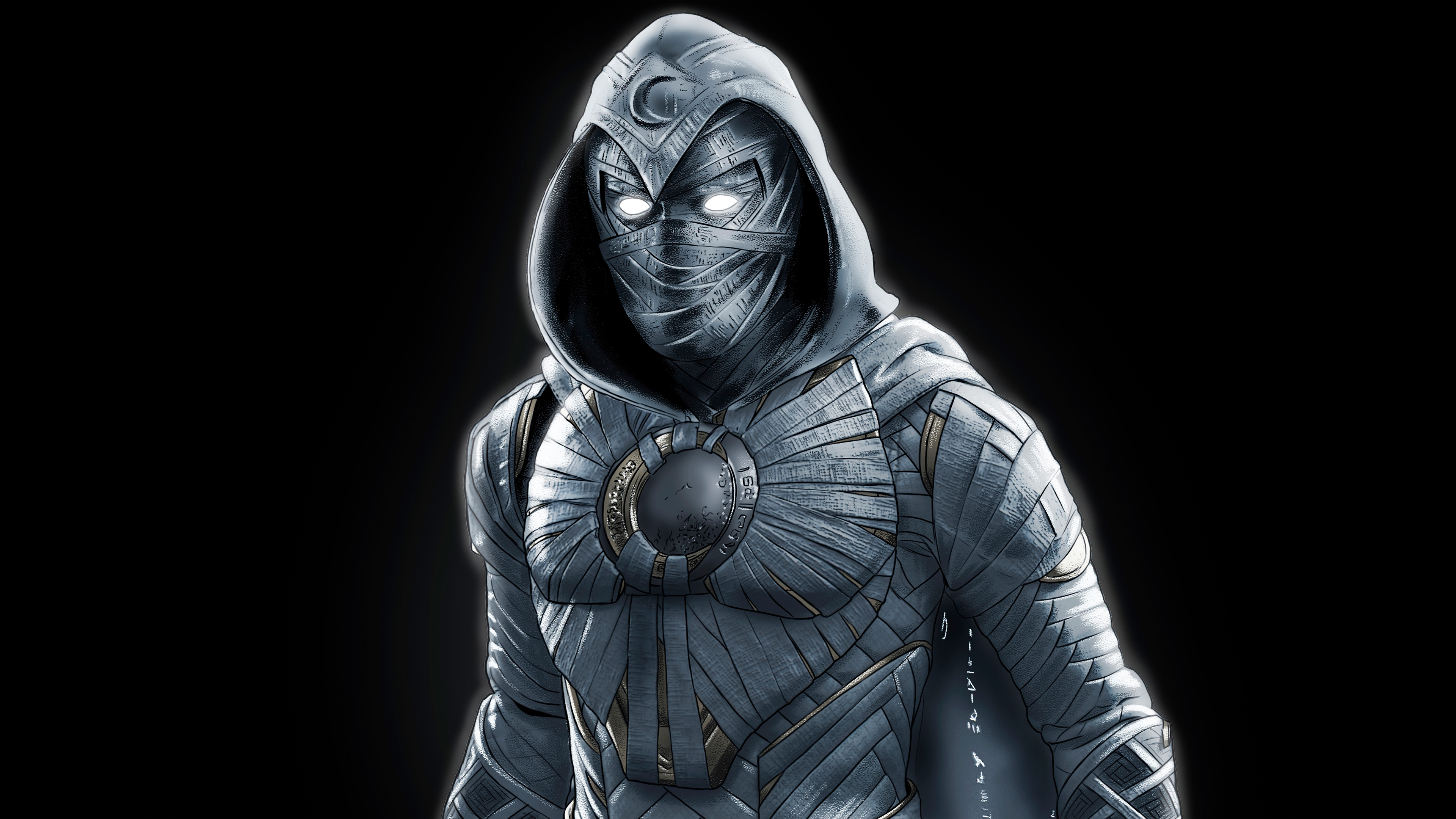 Moon Knight 4K Ultra HD Comic Wallpaper: Night Vigilante in Stunning Detail