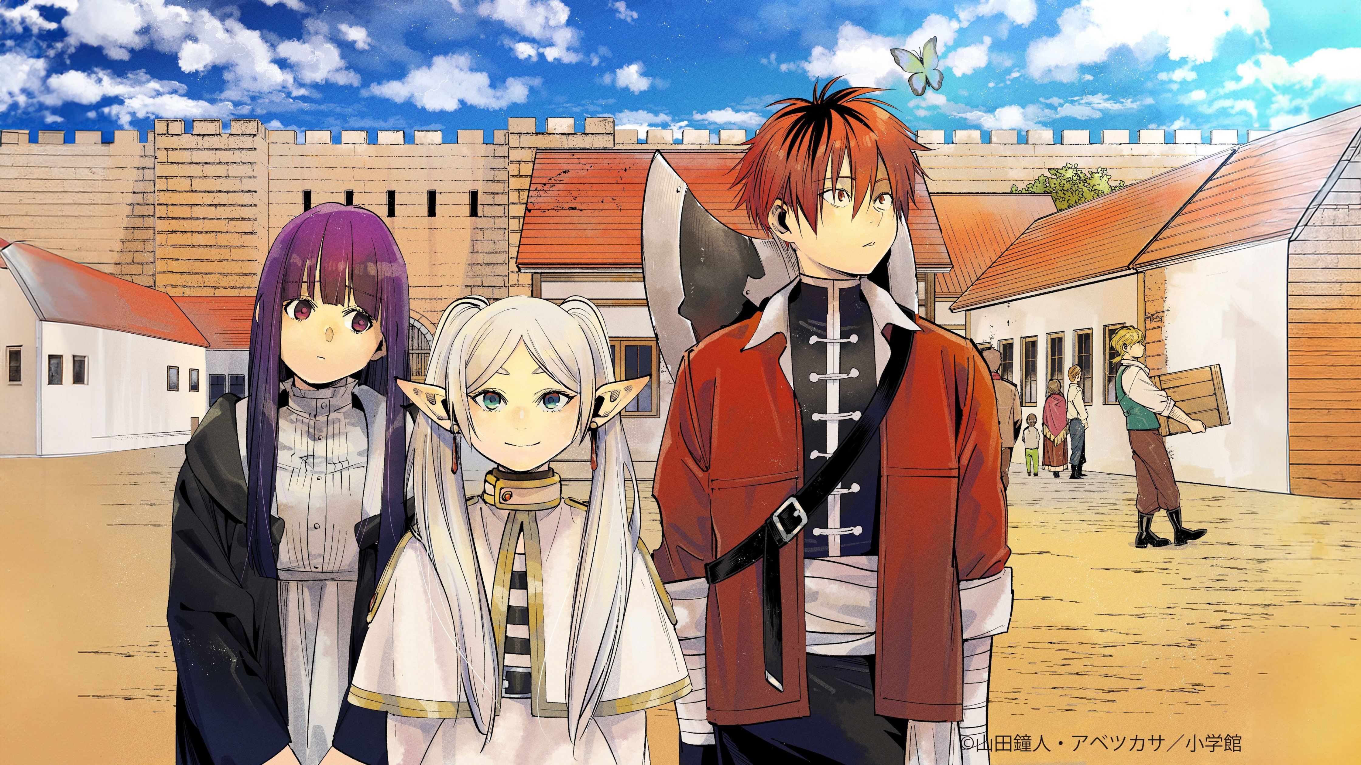 Frieren: Beyond Journey's End Wallpaper 4K, Character art, 5K