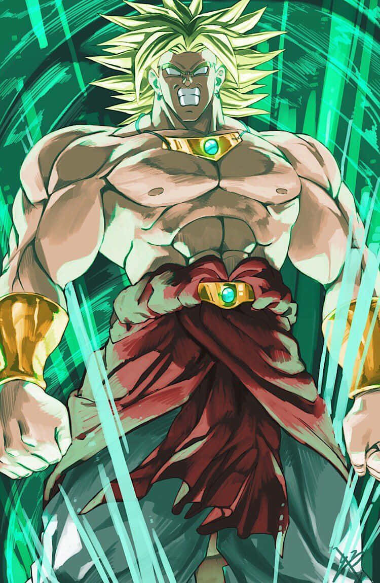 Download “Experience the unstoppable warrior, Broly, in Dragon Ball Z!” Wallpaper