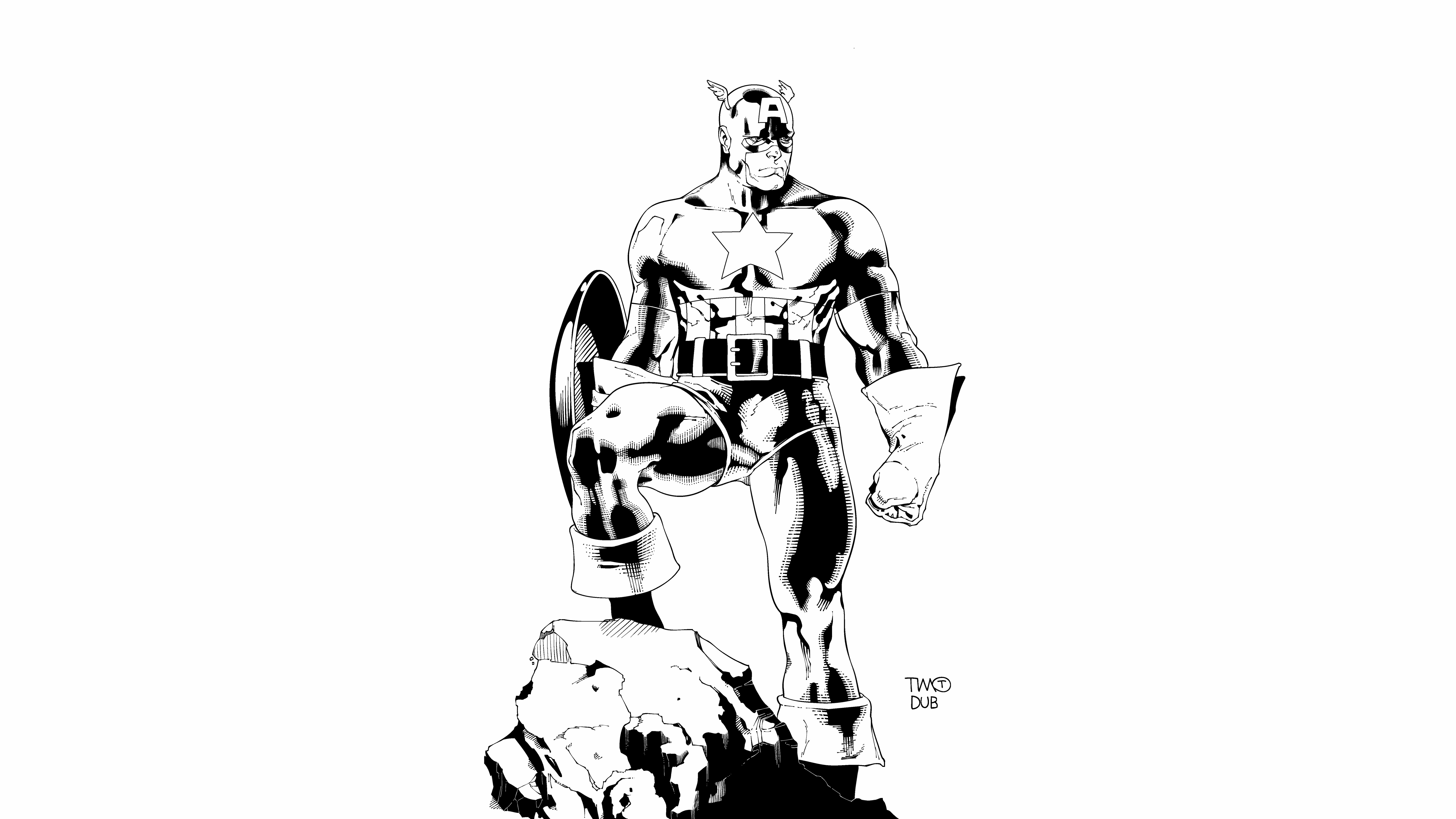 Captain America: 8K Ultra HD Comic Wallpaper