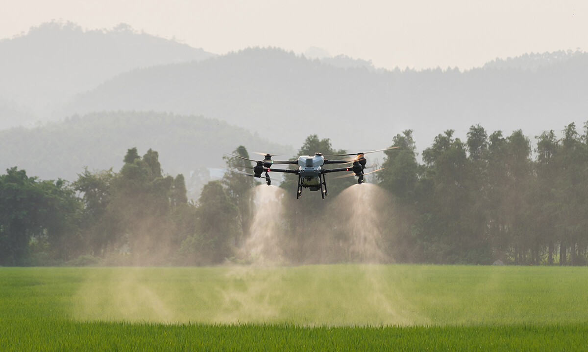 Agriculture Is Decarbonizing & Improving Yields With Massive Spray Drones. by Michael Barnard. The Future is Electric